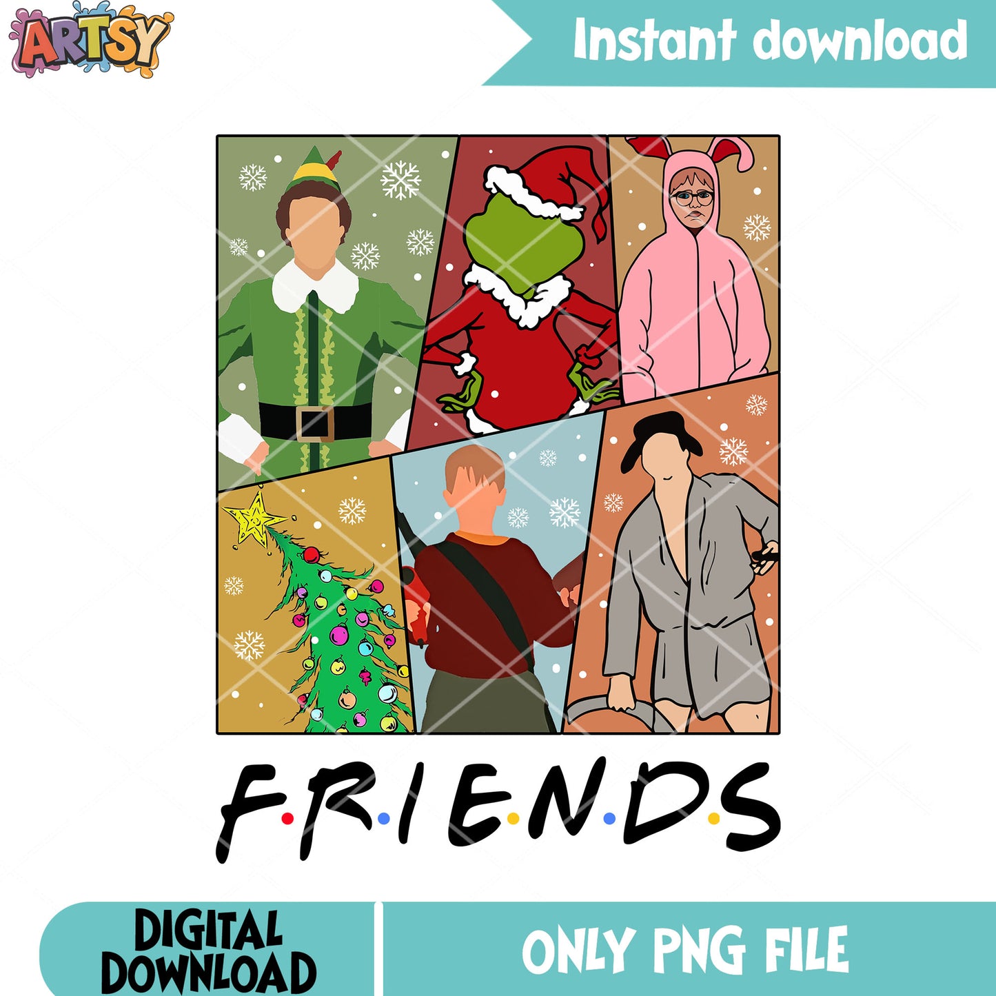 A christmas story movie png, the grinch png, christmas tree png