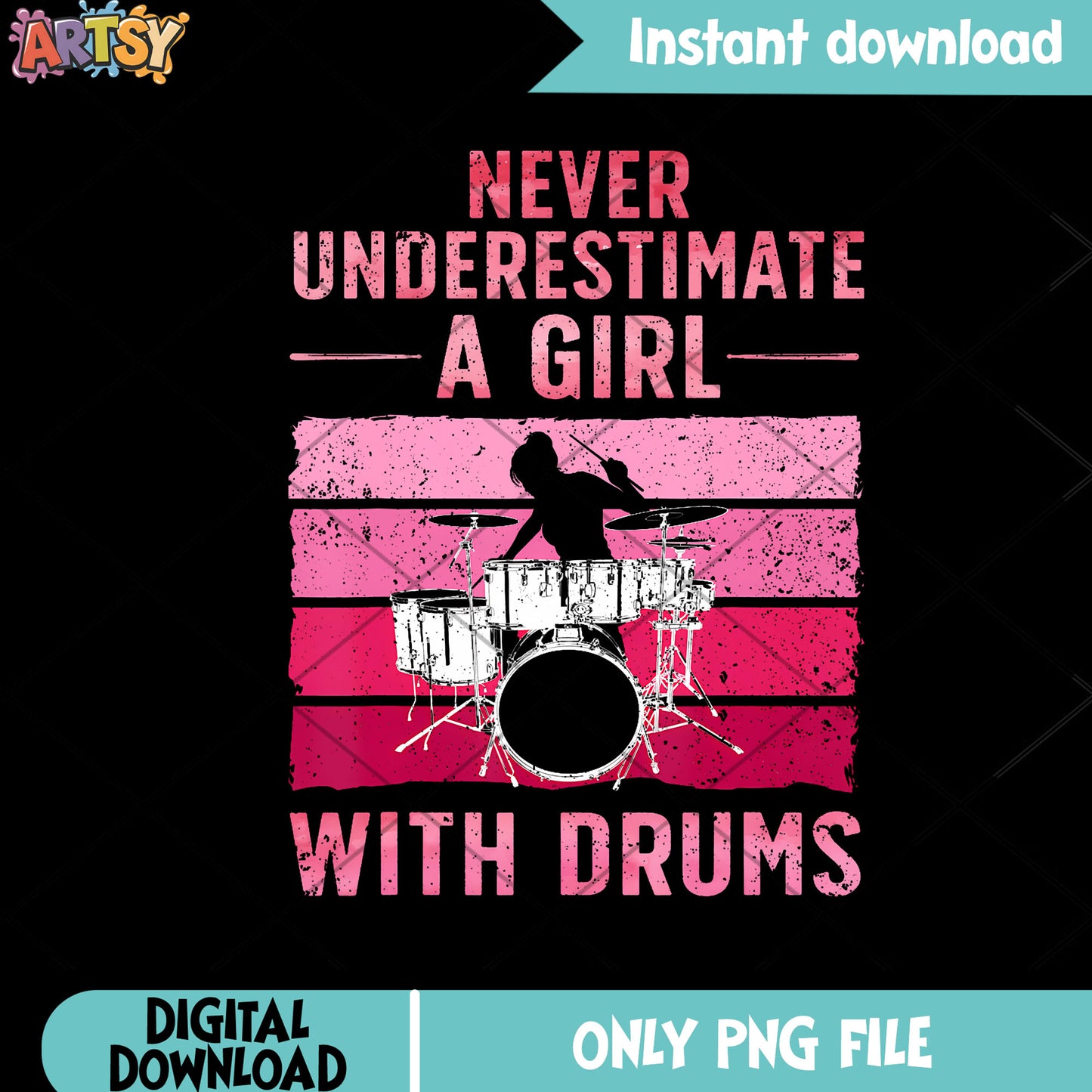 A drumer girl t shirt rock png, rock n roll png, t shirt png