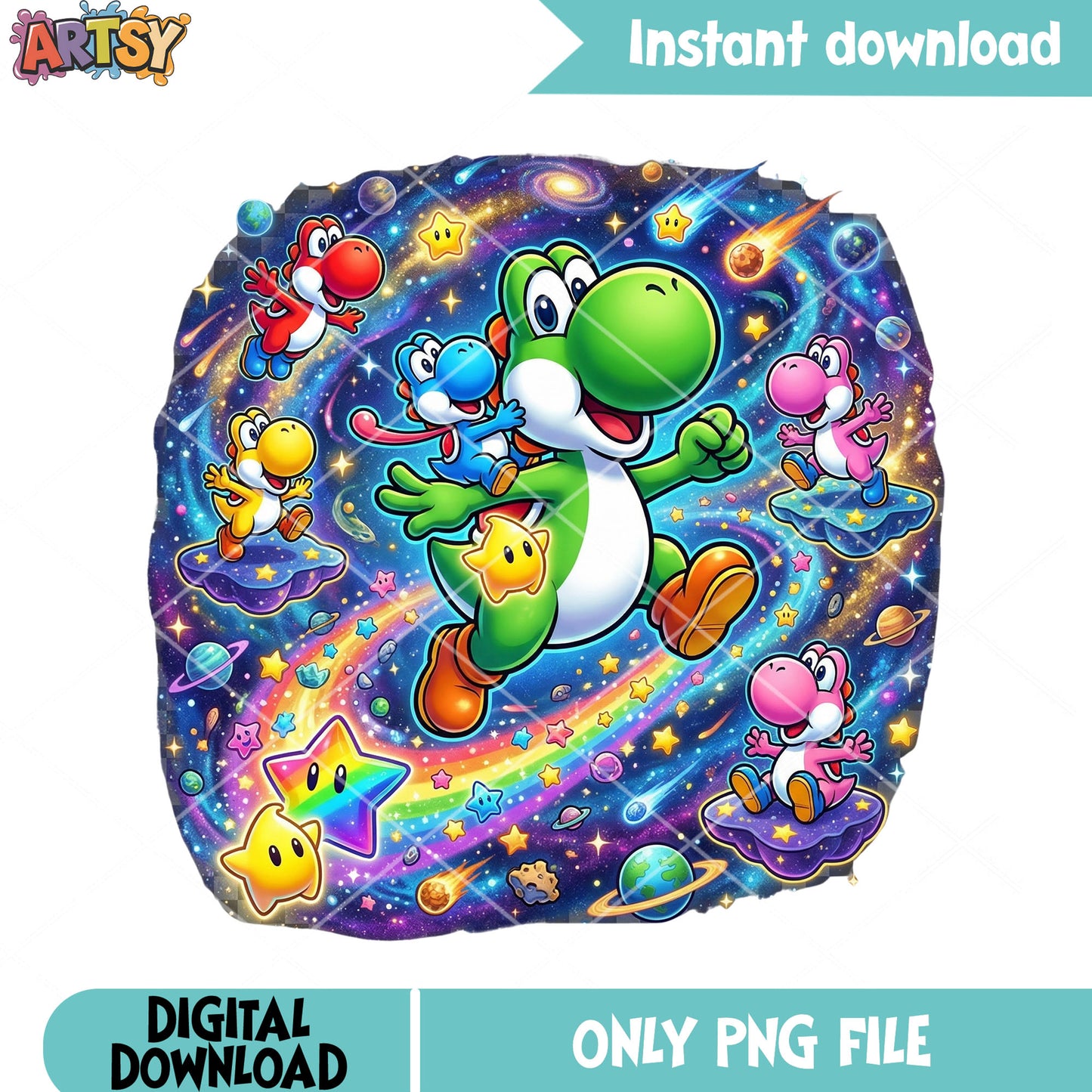All types yoshi png, mario characters png, super mario galaxy png