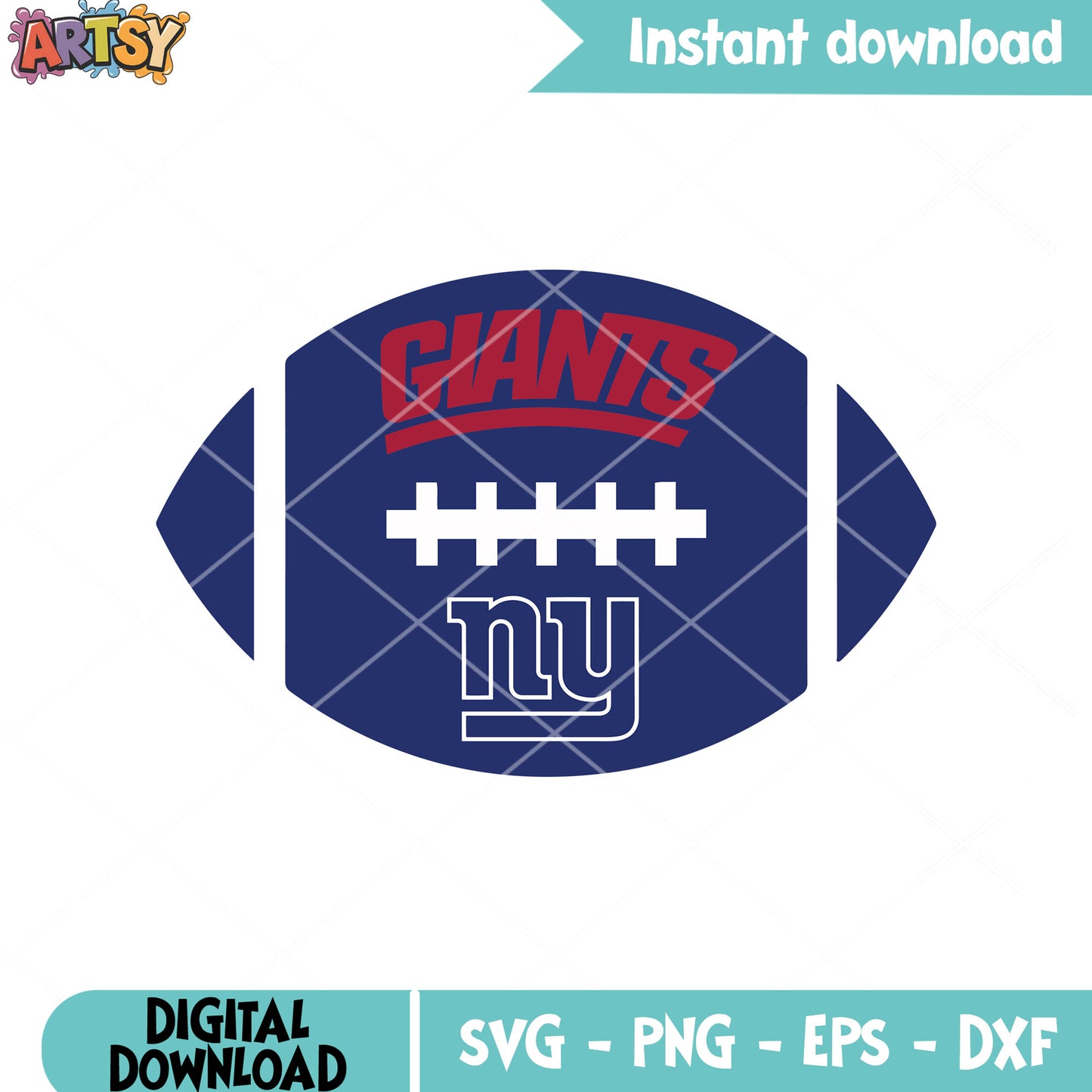 America football ball team svg, ny giants svg, nfl pigskin svg