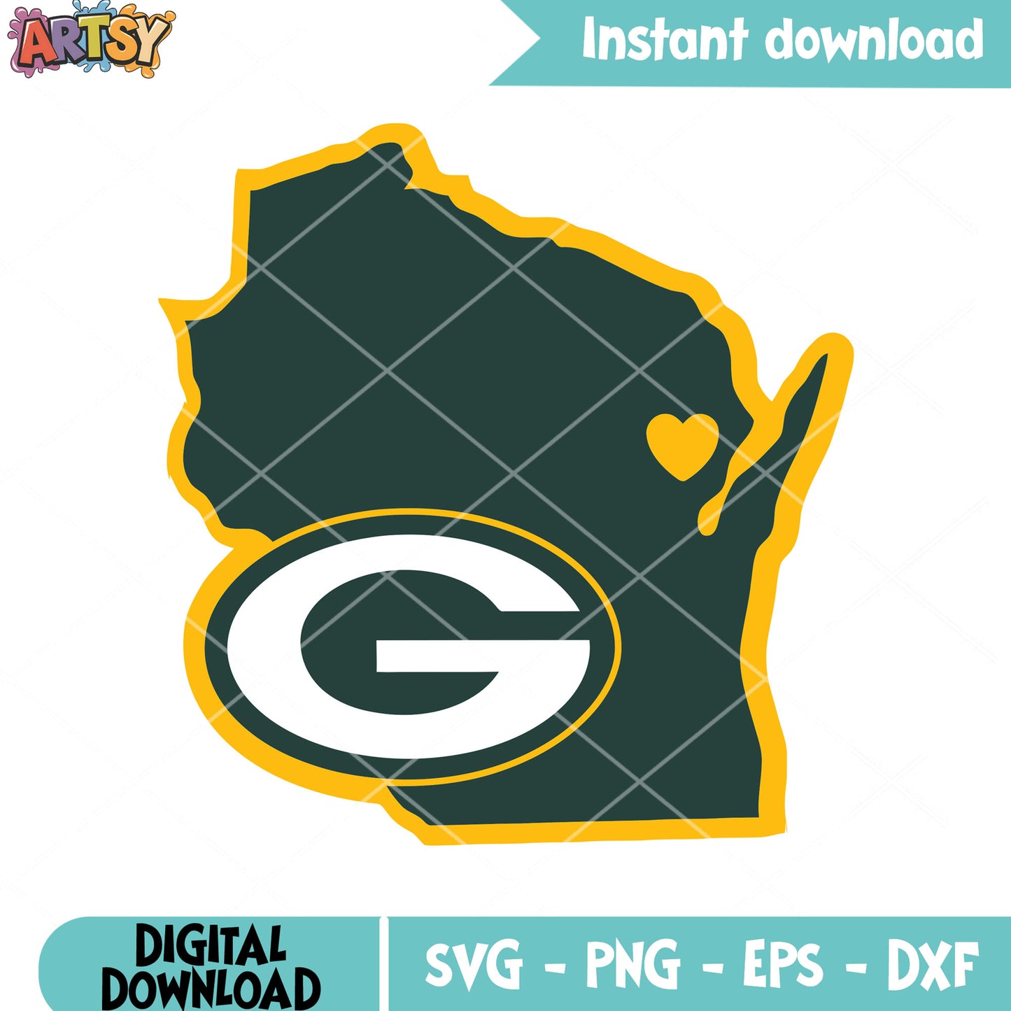 America football svg, Green Bay Packers svg, wisconsin football svg
