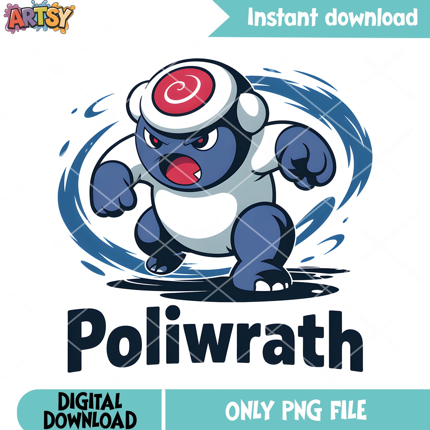 Angry poliwrath pokemon png, pokemon poliwrath png, game freak png