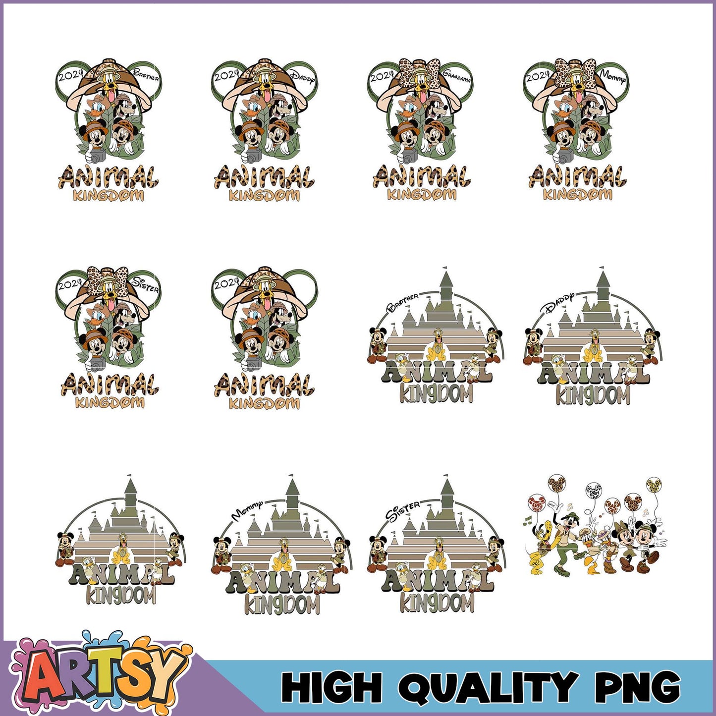 Animal Kingdom PNG Bundle High Quality Adventure Designs