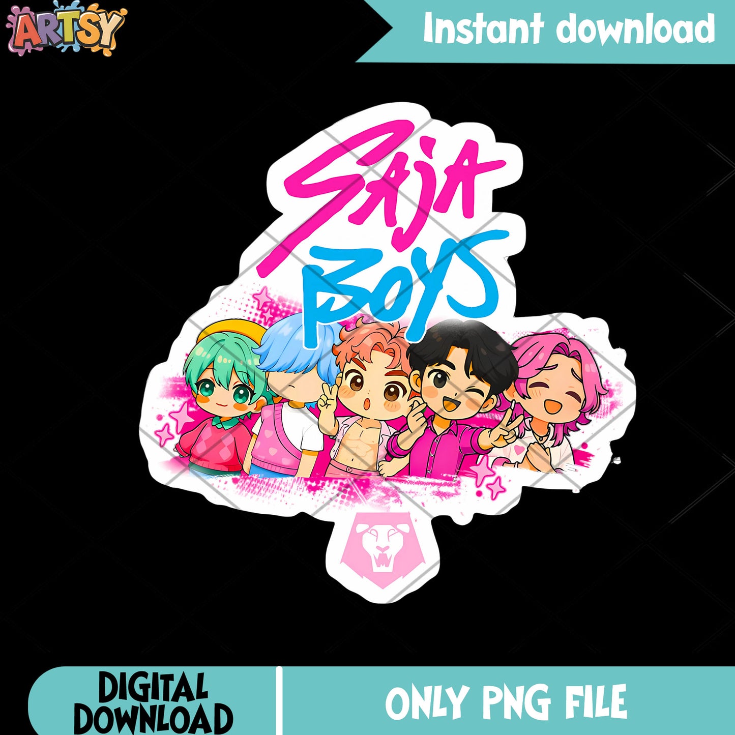 Anime for saja gifts png, kpop demon hunters png, jinu saja boys png