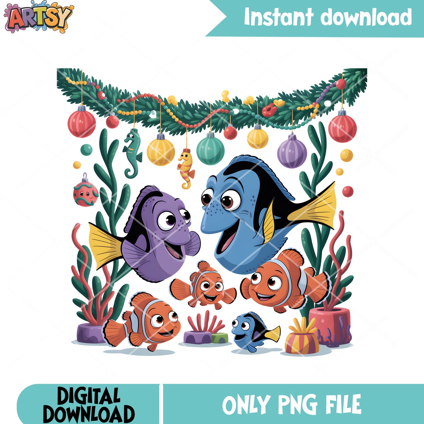 Aquarium decor nemo png, nemo and friends png, finding nemo png