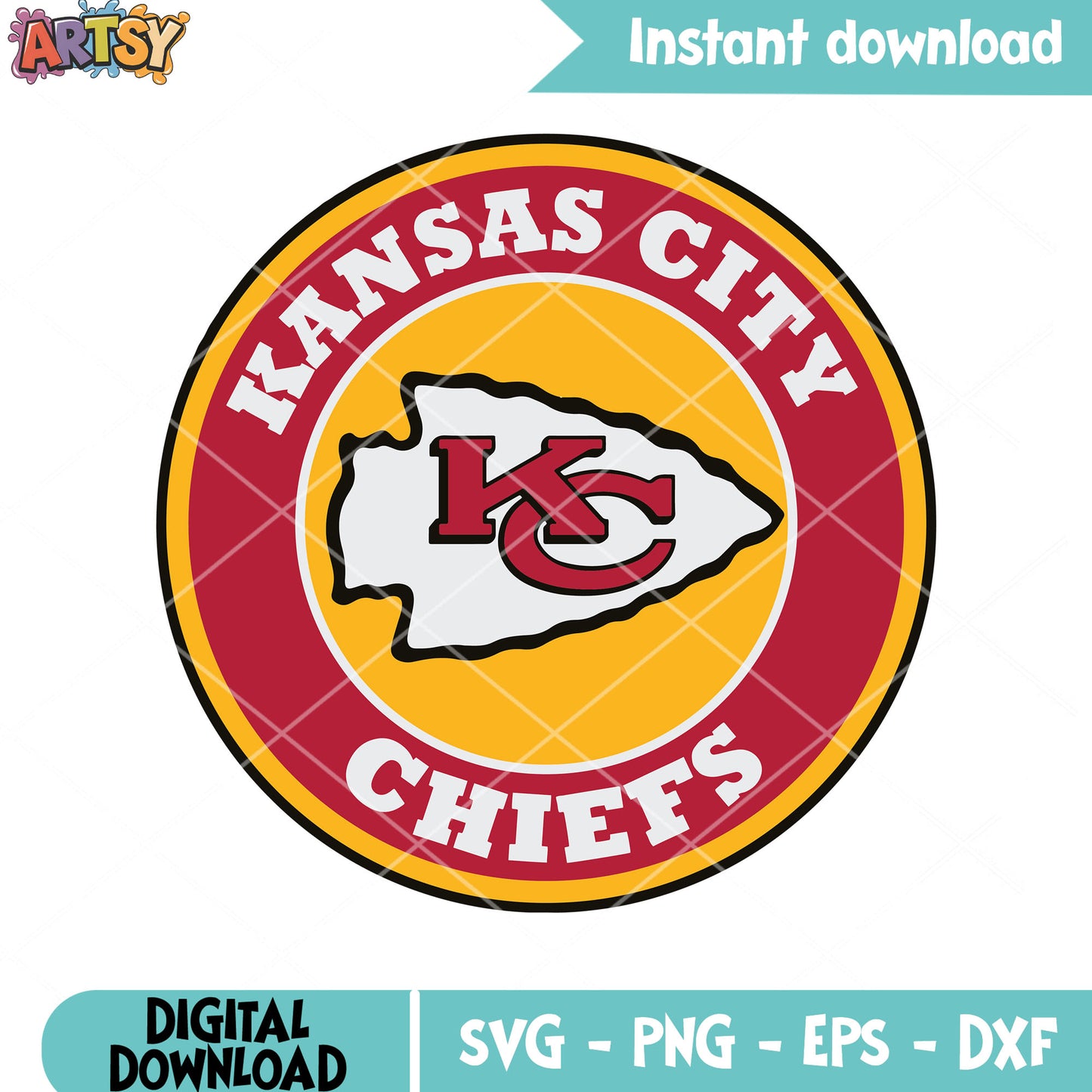 Arrowhead logo chiefs football svg, chiefs svg, kc chiefs svg