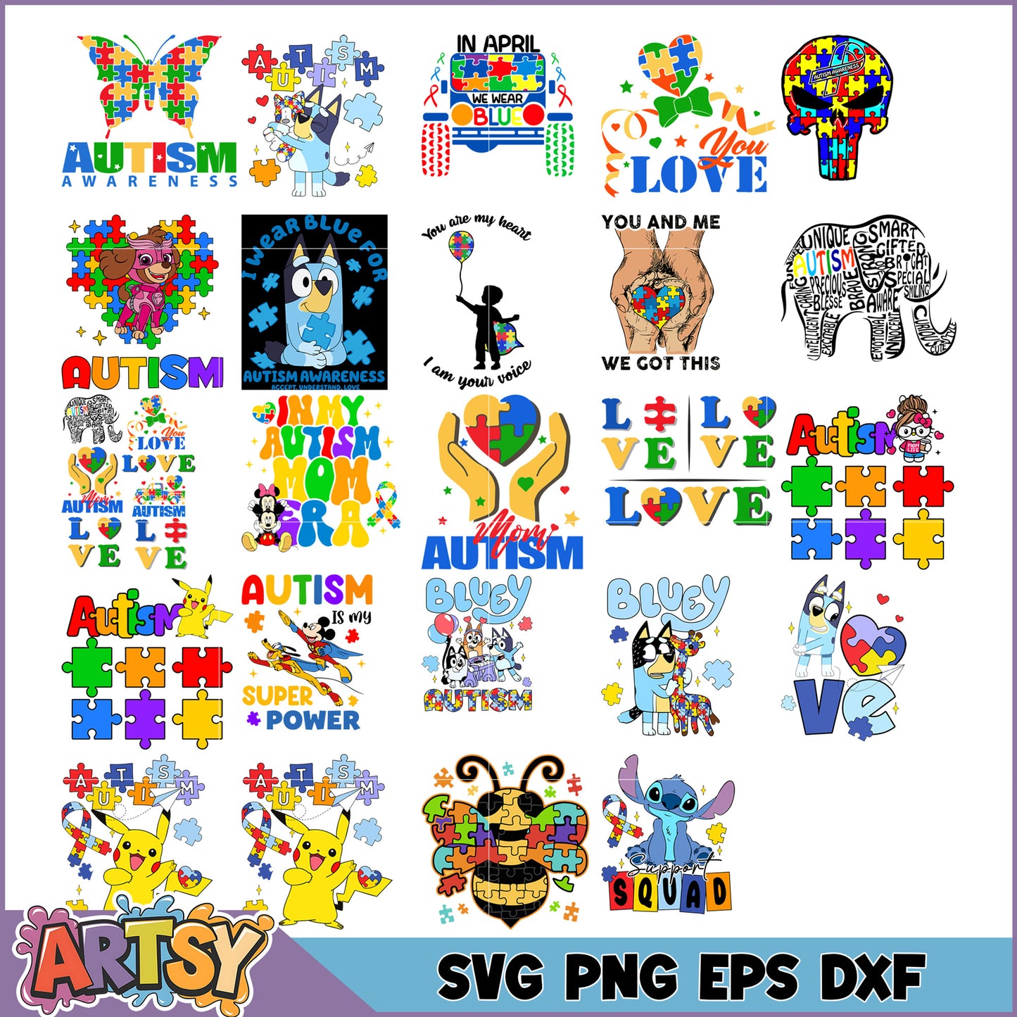 Autism Awareness SVG Bundle