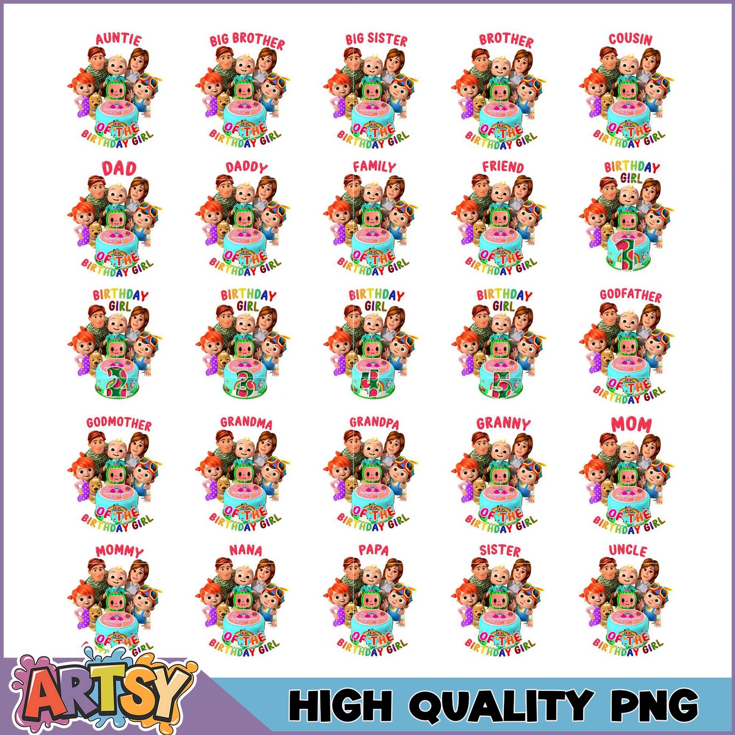 BabyFirst Birthday PNG Bundle - High Quality Images