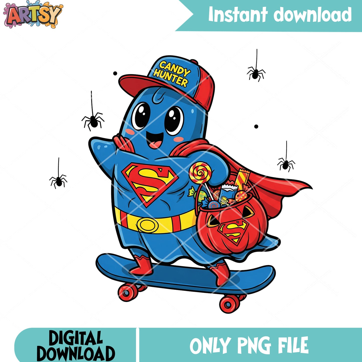 Baby ghost captain america pupmkin png, marvel halloween png