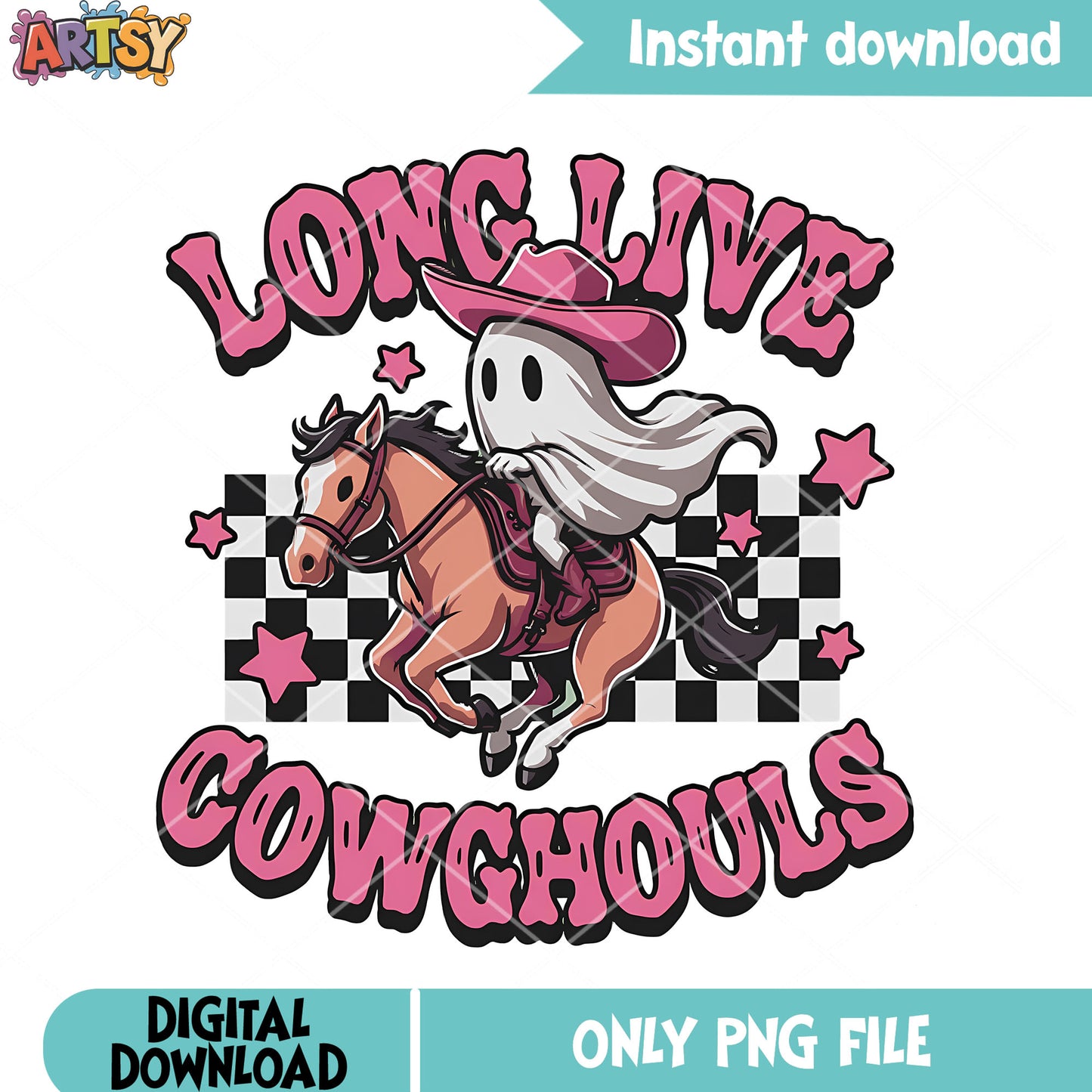 Baby goul ride a horse png, ghost costume png, halloween costume png