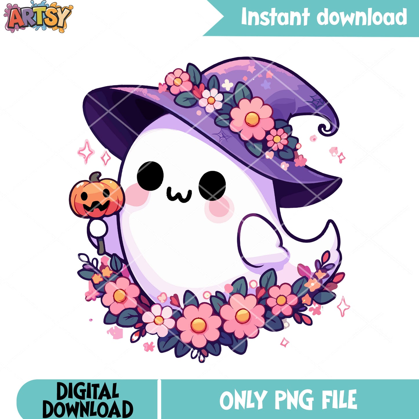 Baby the witches hat spirit png, jack o lantern png, scary night png