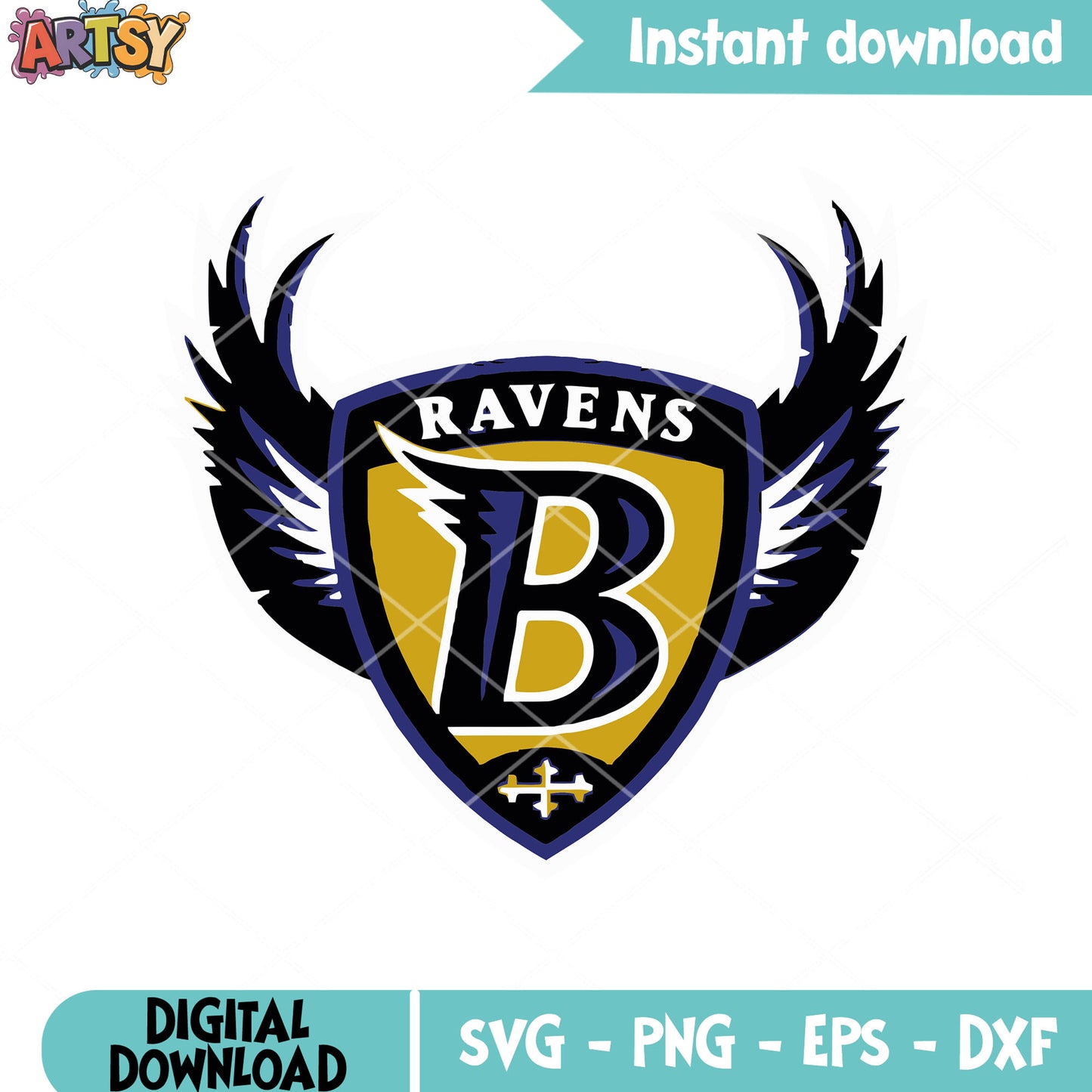 Badge ravens nfl svg. baltimore ravens svg, ravens svg