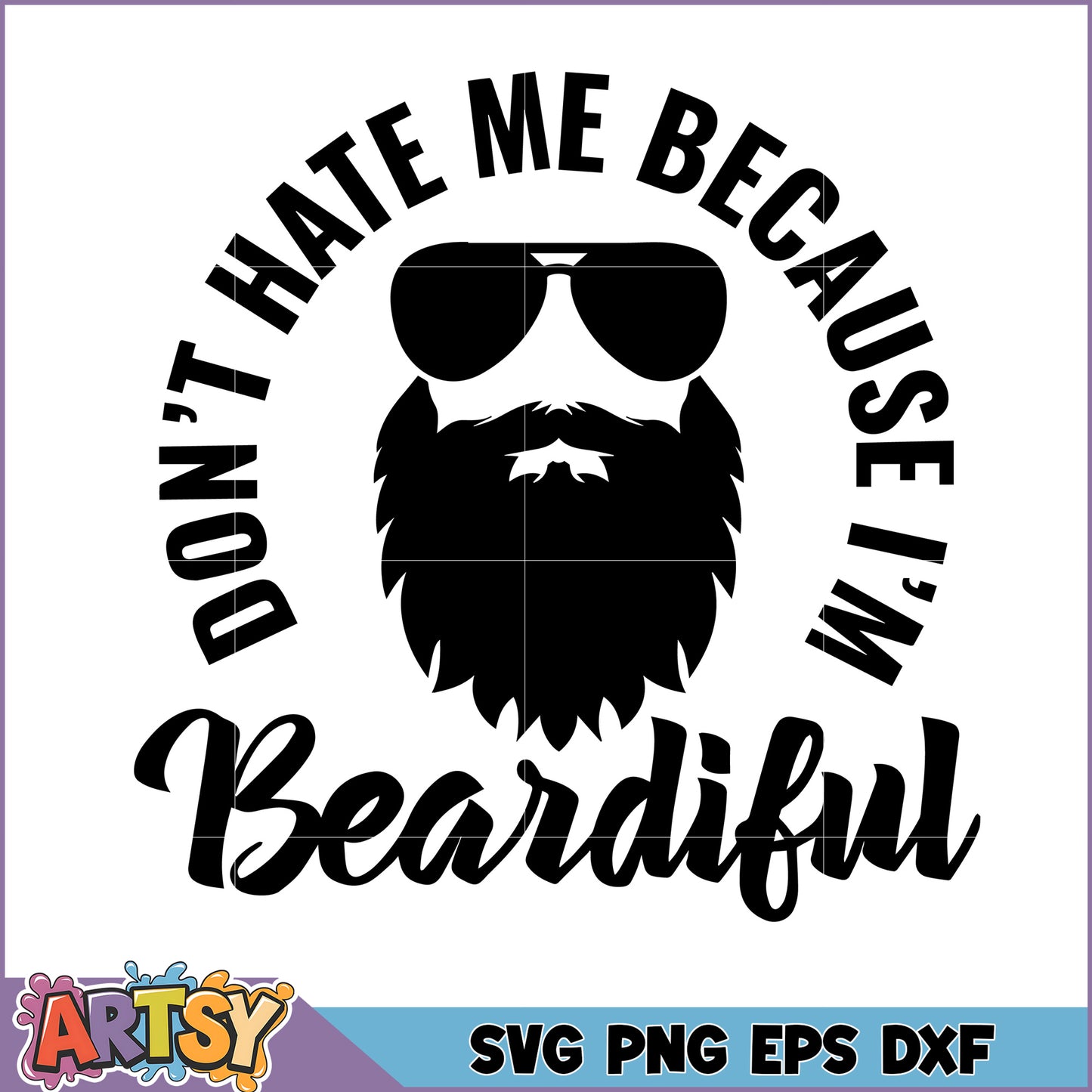 BeardifuL SVG Cut File Instant Download