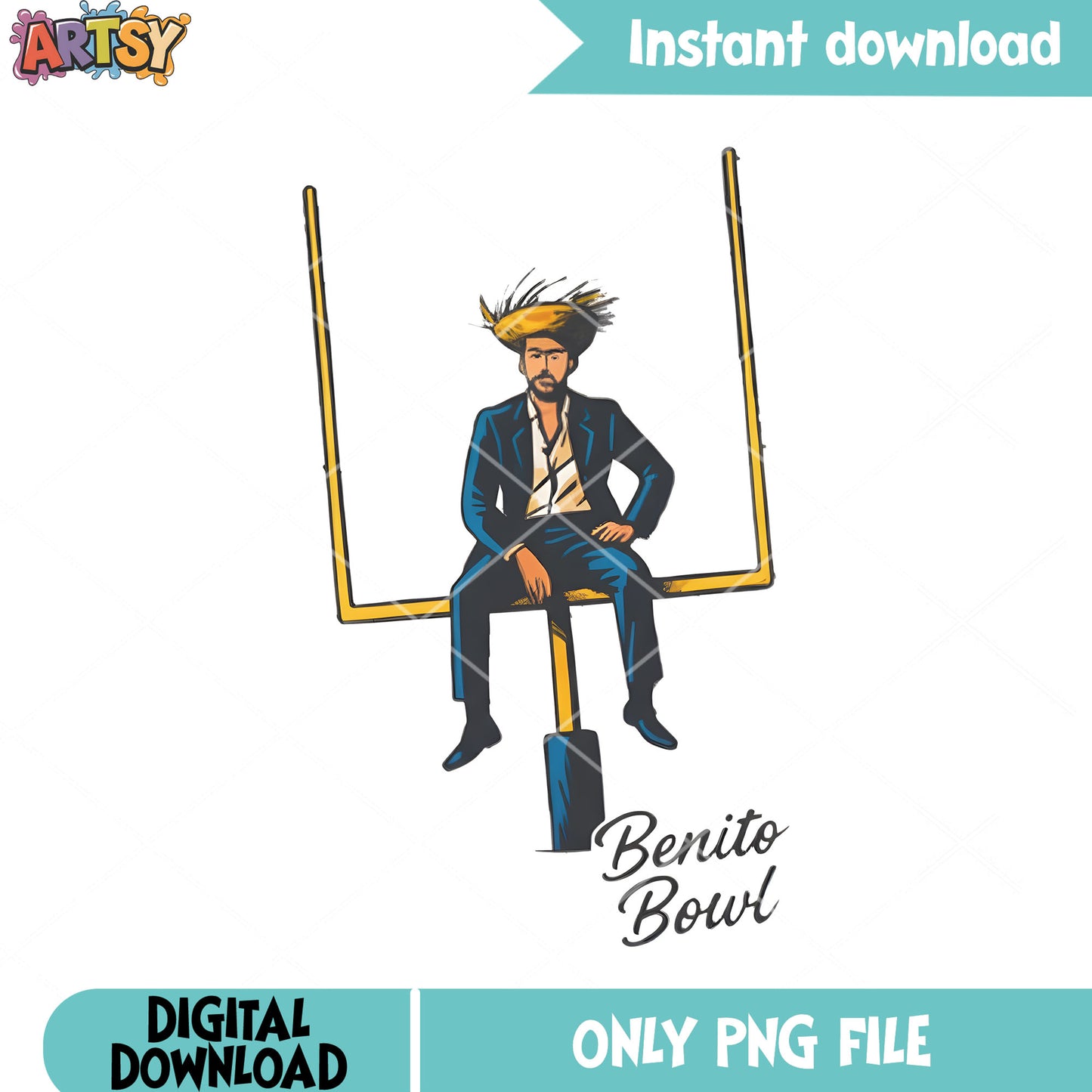 Benito in super bowl 2026 png, super bowl nfl png, nfl 2026 show png