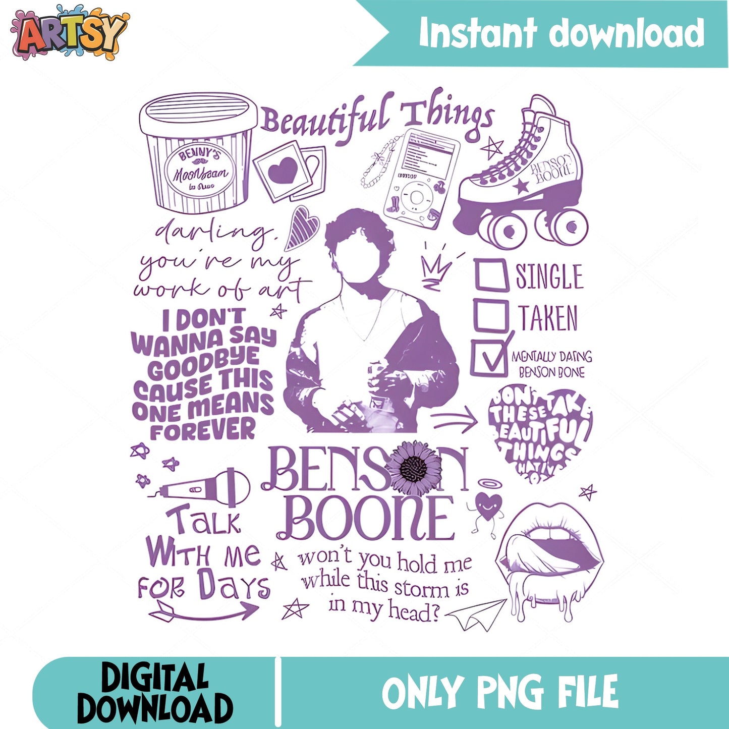 Benson Boone PNG, Beautiful Things Music Fan PNG, Singer PNG
