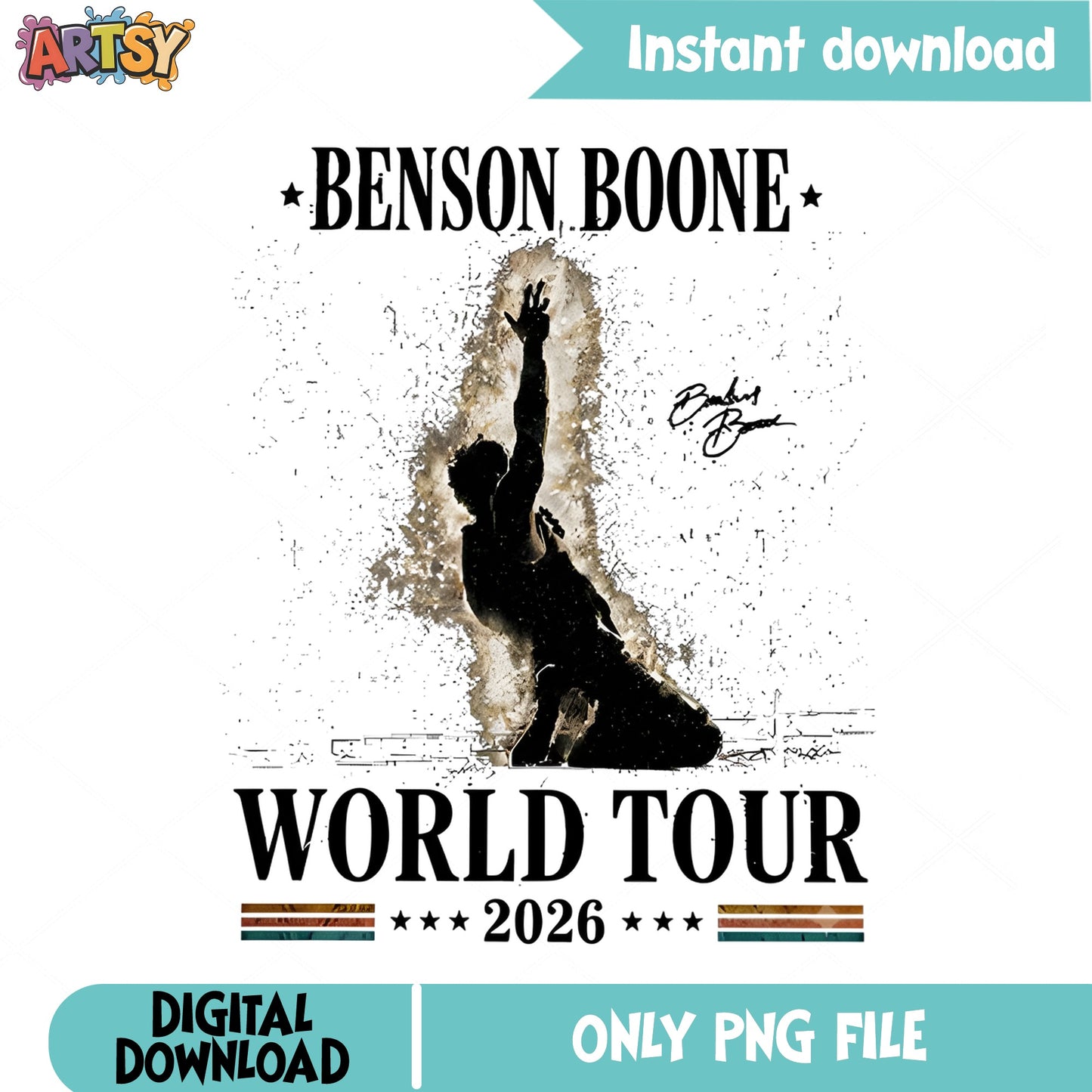 Benson Boone World Tour 2026 PNG, Benson Boone PNG, Music Tour PNG