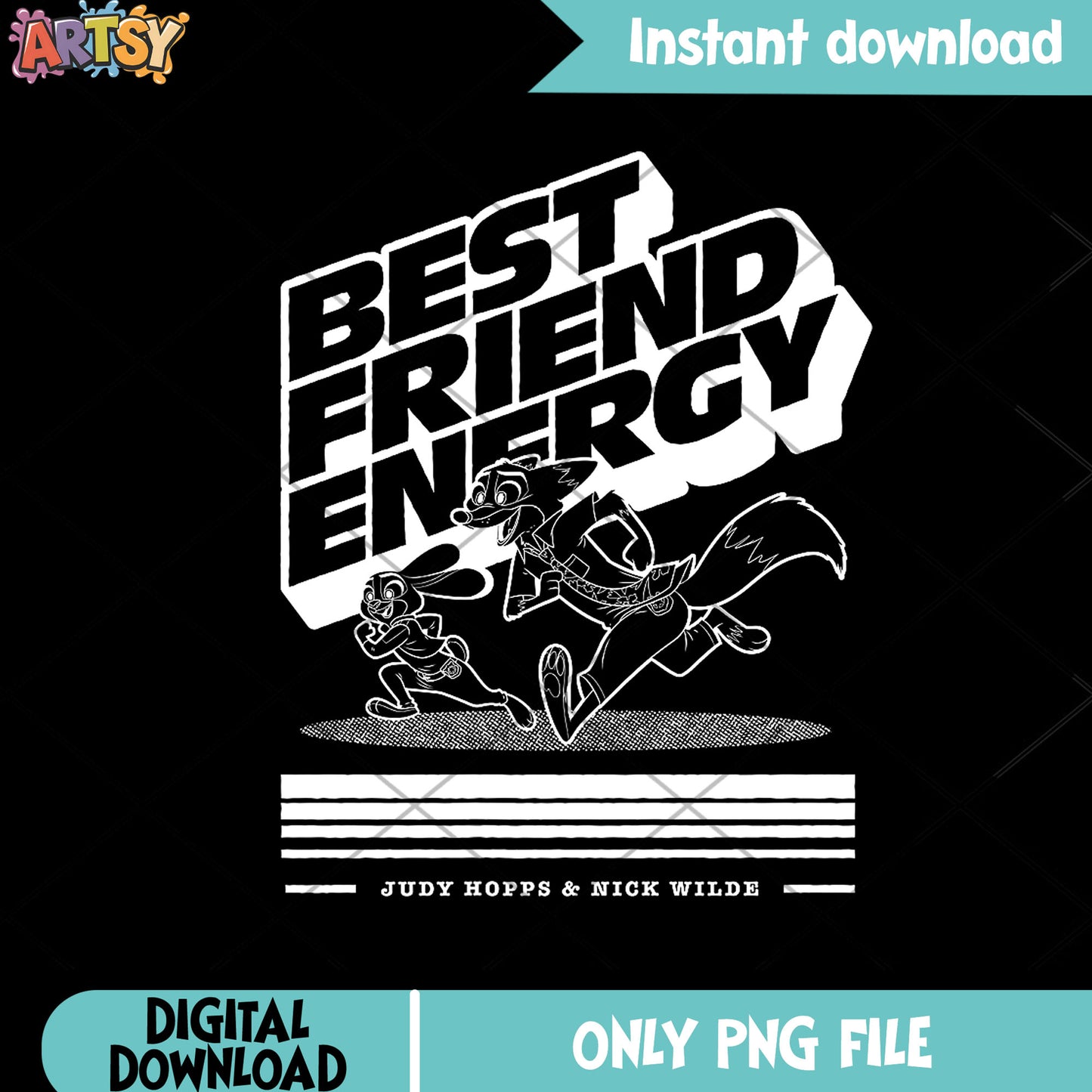 Best friends energy png, zootopia 2 png, couple zootopia png