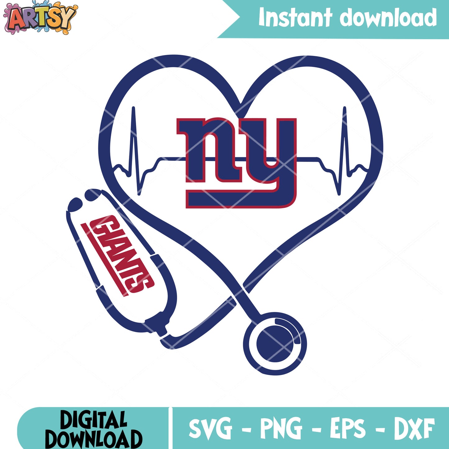 Big blue football nfl team svg, giants team svg, new york giants svg