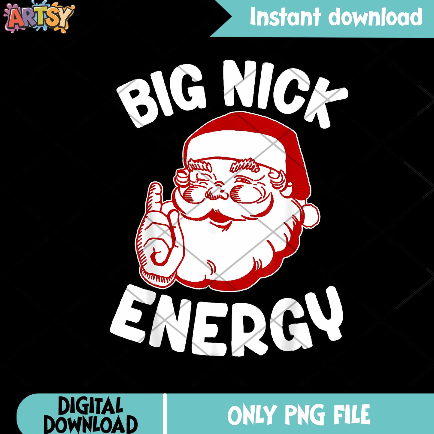 Big face santa claus png, merry christmas png, santa claus costume png