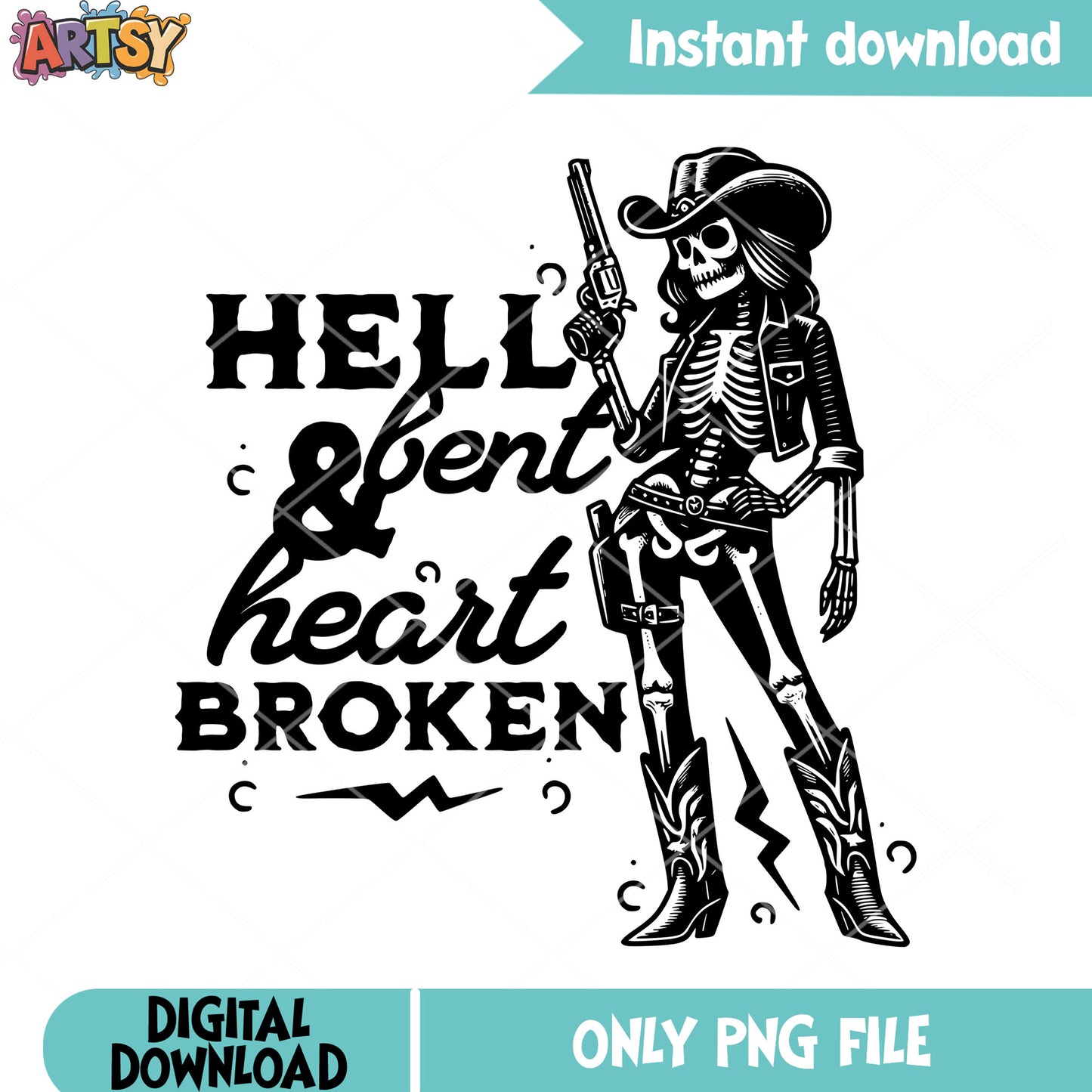 Black boots cowboy skeleton png, creepy art png, halloween scary png