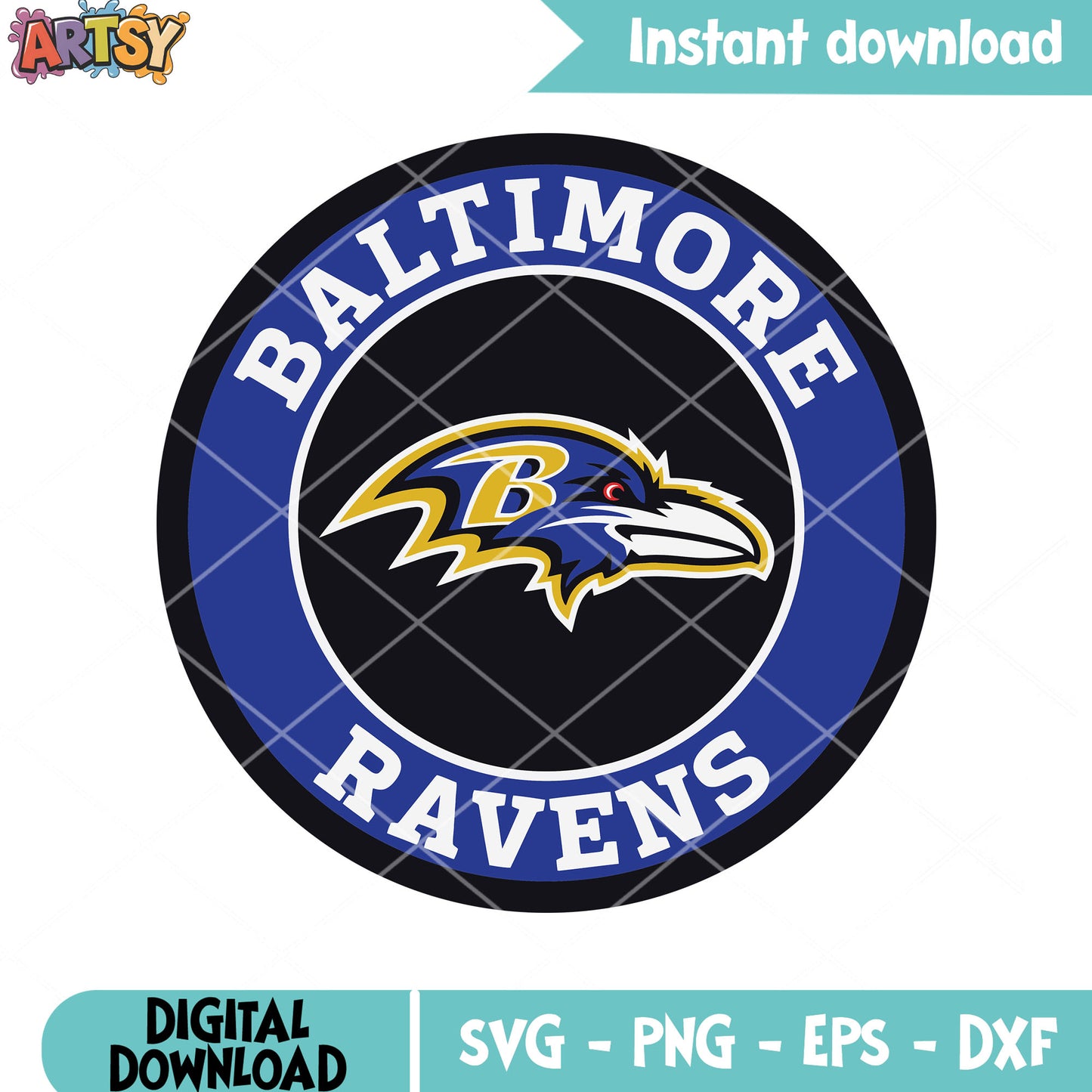 Blue falcon head svg. nfl football teams svg, baltimore ravens svg