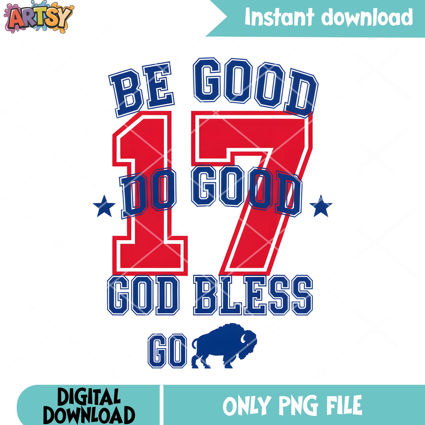 Blue mvp 17 Buffalo bill png, NFL team png, blue star png