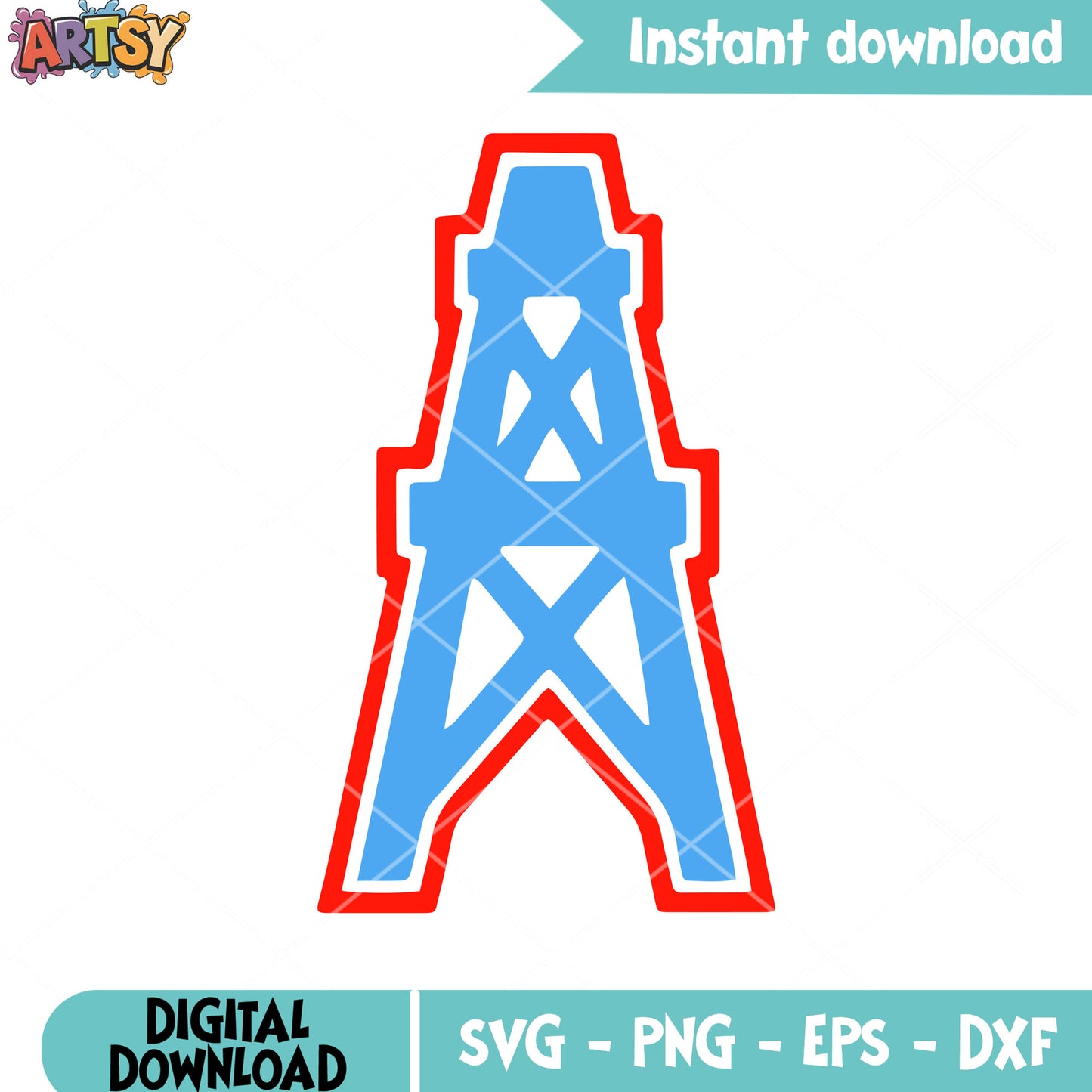 Blue tower for tennessee svg, titans svg, nfl teams svg