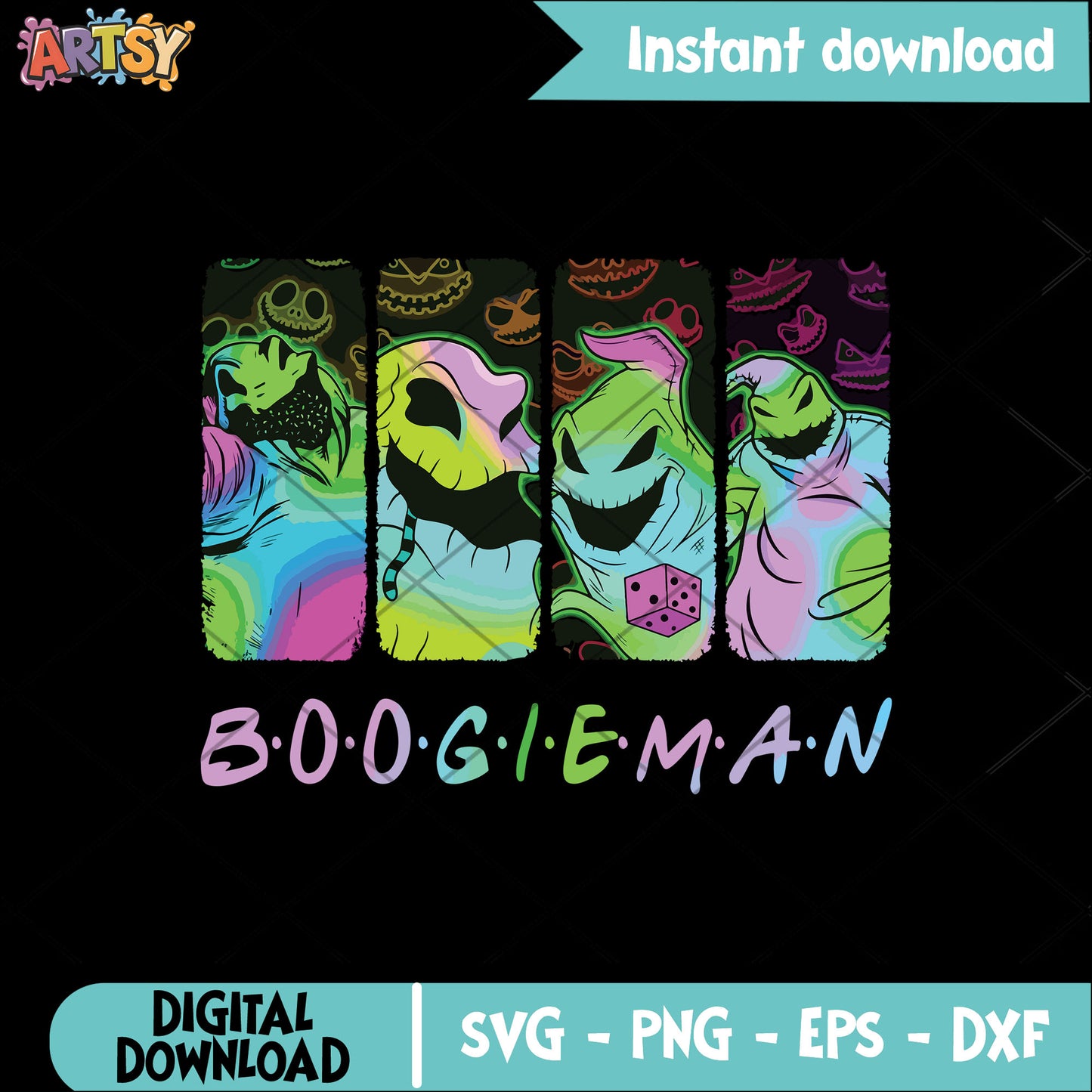 Boogie man halloween vibes svg, a boogie svg, boogie halloween svg