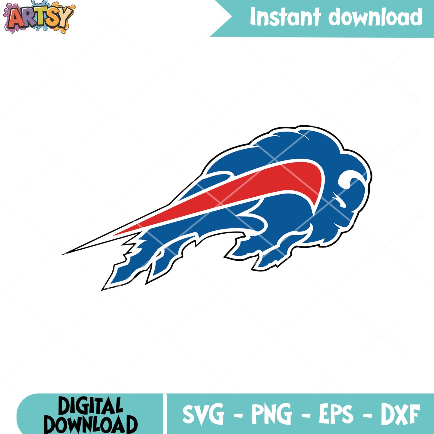 Brave mad buffalo svg, buffalo bills svg, nfl football svg