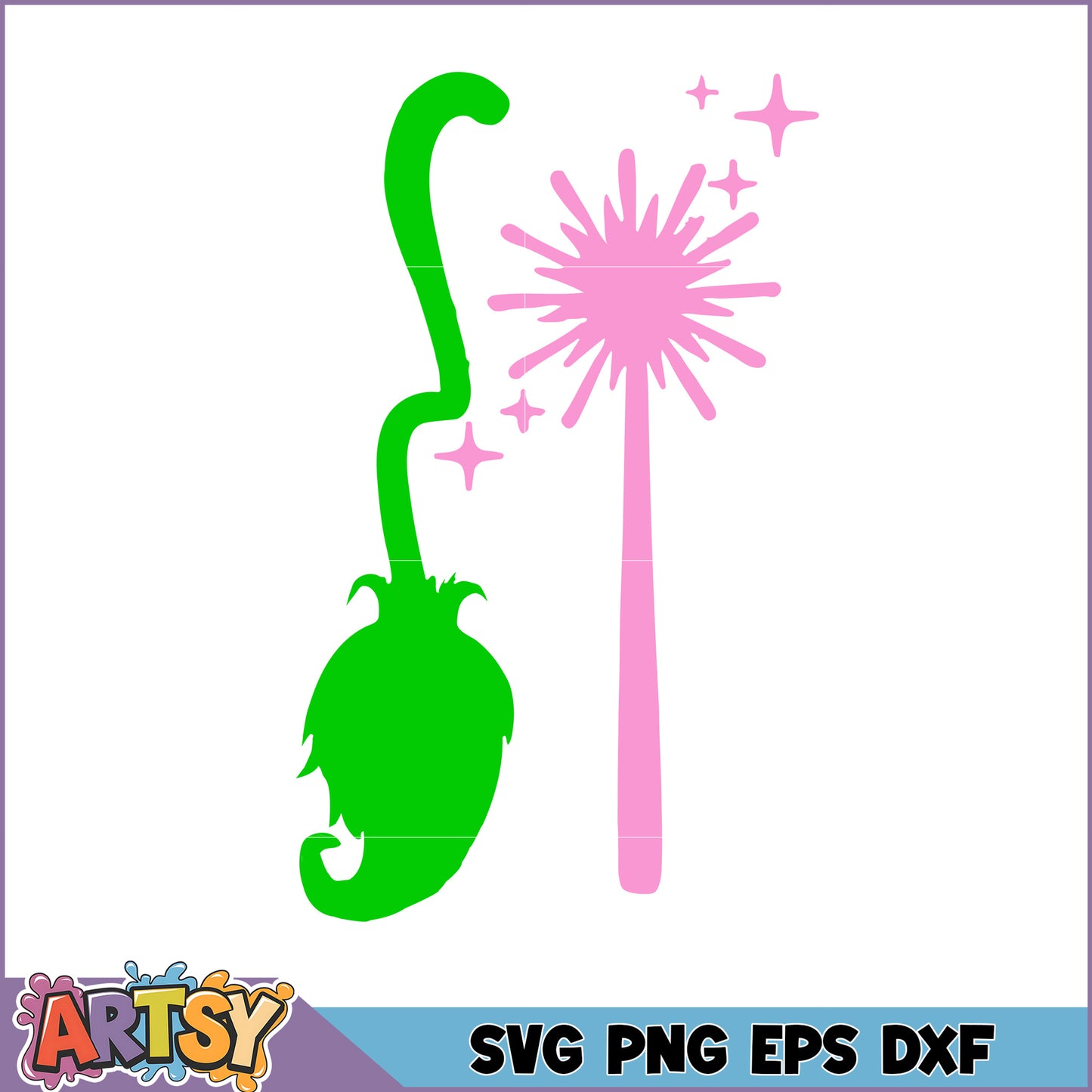 Broom & Wand SVG Cut File