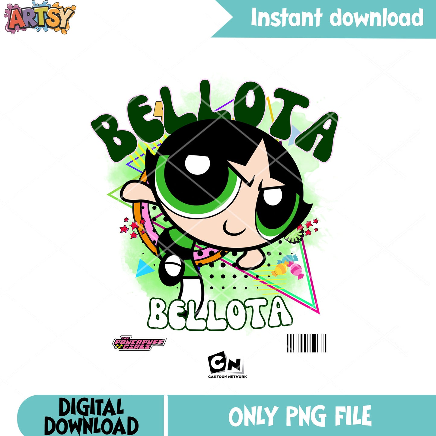Buttercup png, Powerpuff Girls png, Bellota png