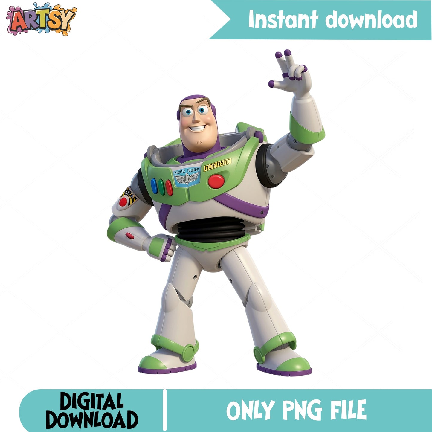 Buzz Lightyear PNG, Toy Story Disney Clipart, Birthday PNG