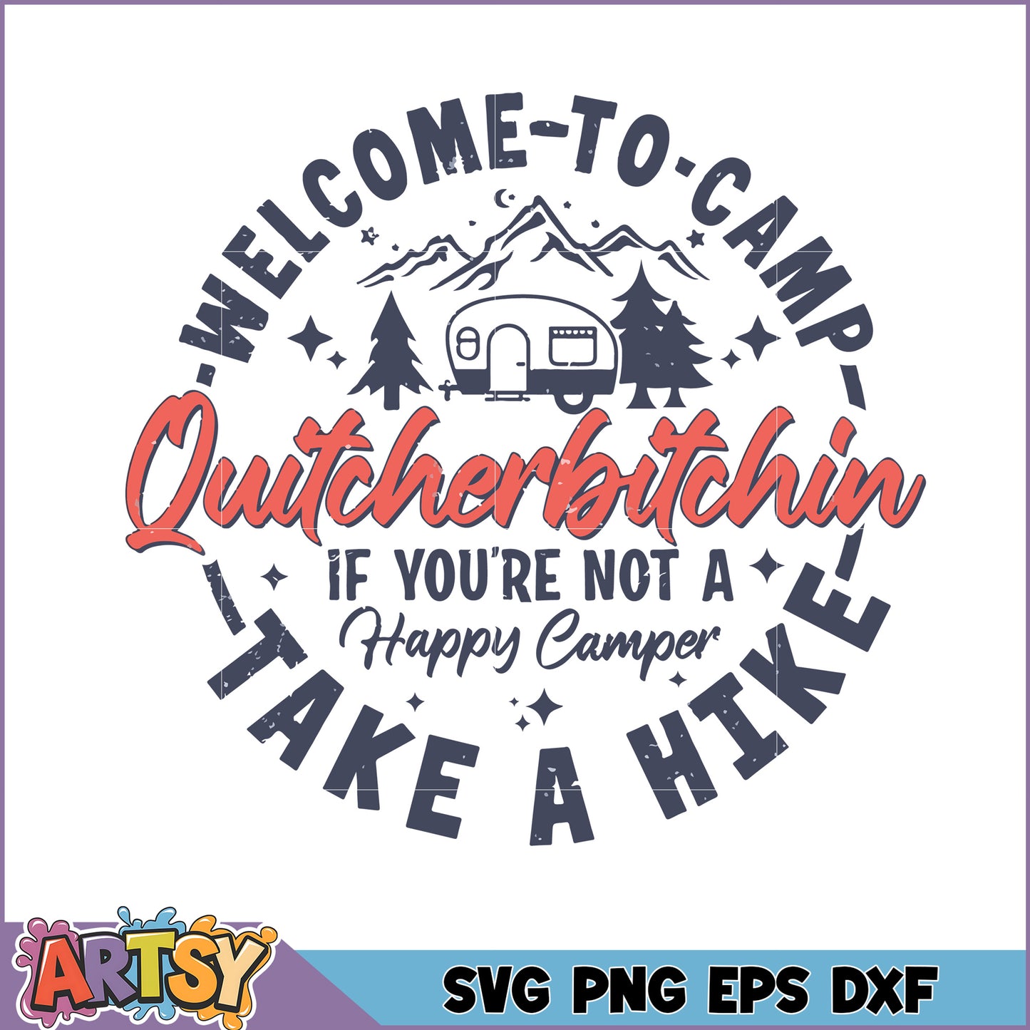 Camping SVG Welcome to Camp Quote
