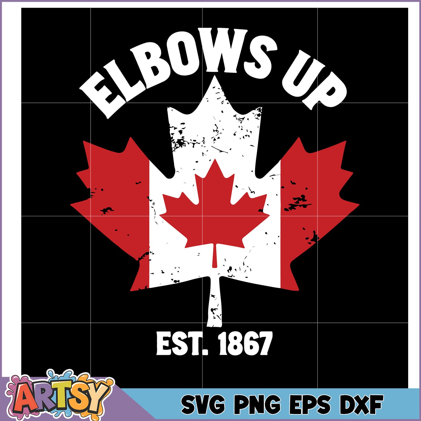 Canada Elbows Up SVG Cut File