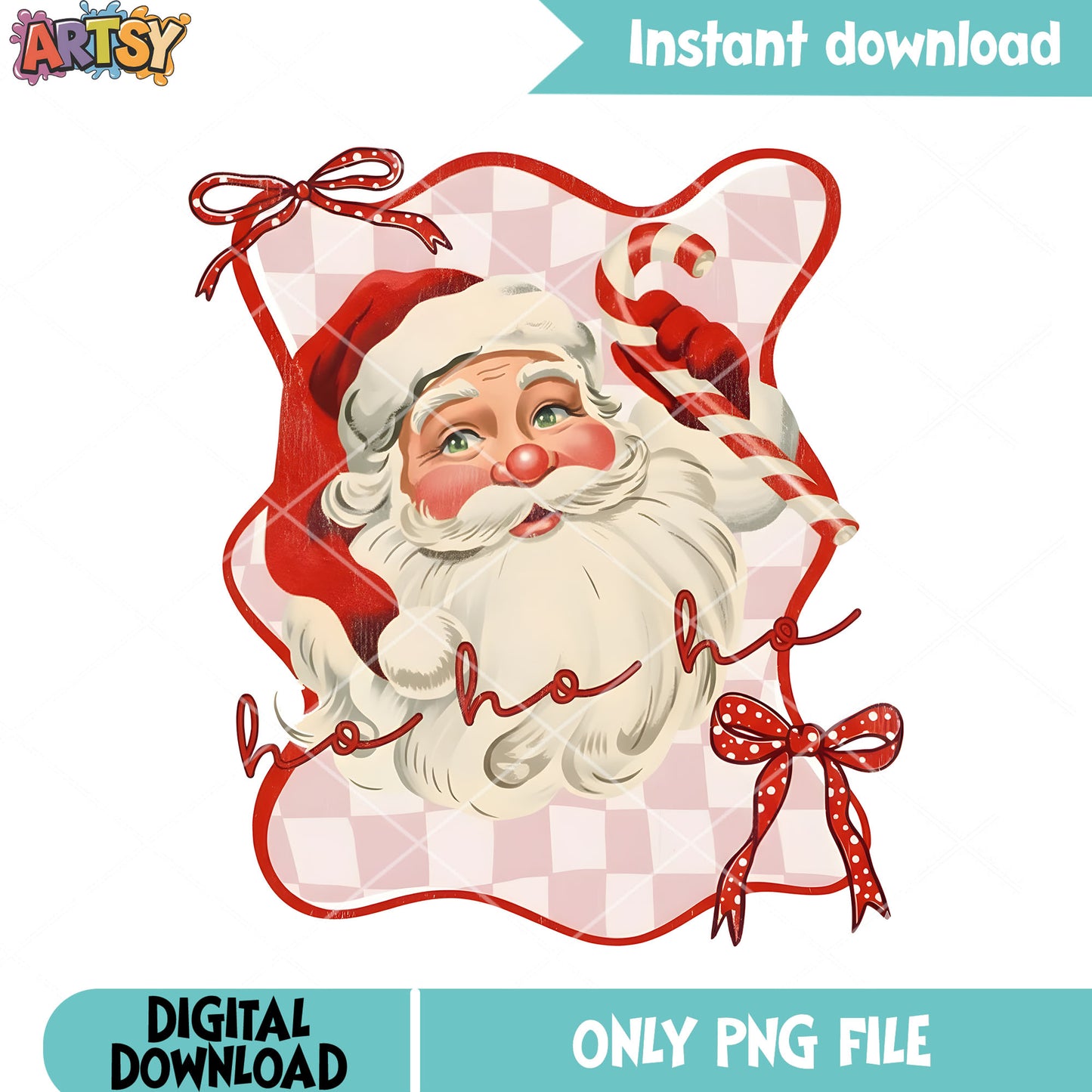 Candy cane santa claus png, merry christmas png, santa hat png