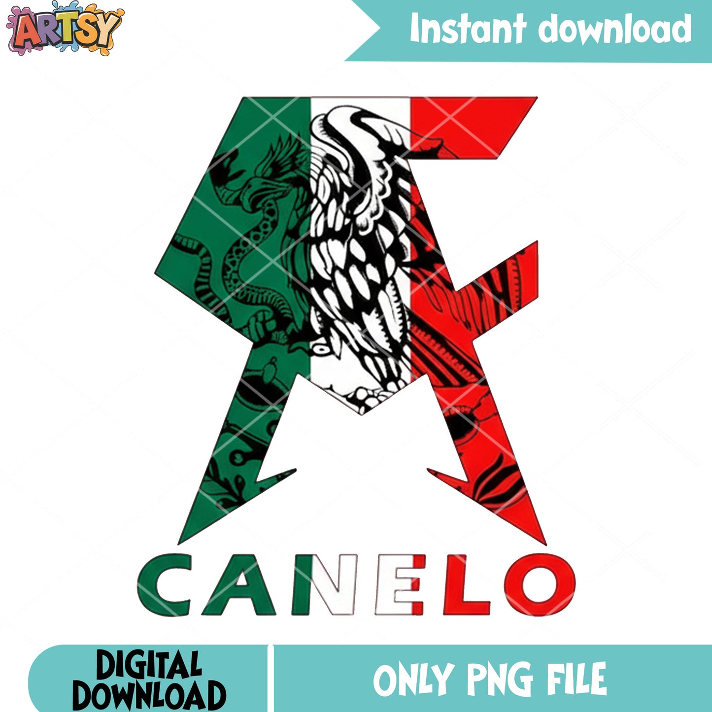 Canelo mexican logo png, boxing canelo png, canelo logo png