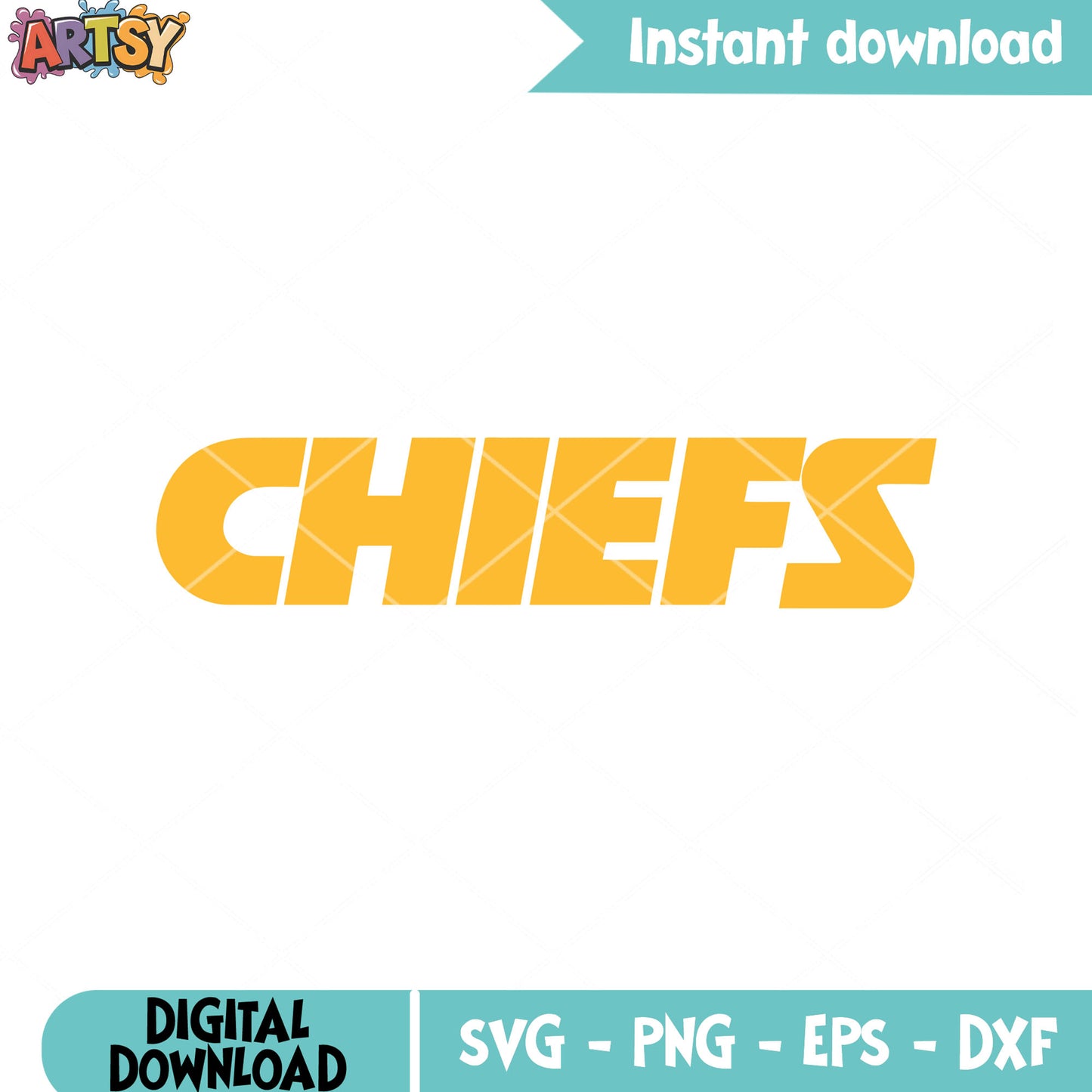 Chief logo team svg, national football leauge svg, Kansas city chief svg