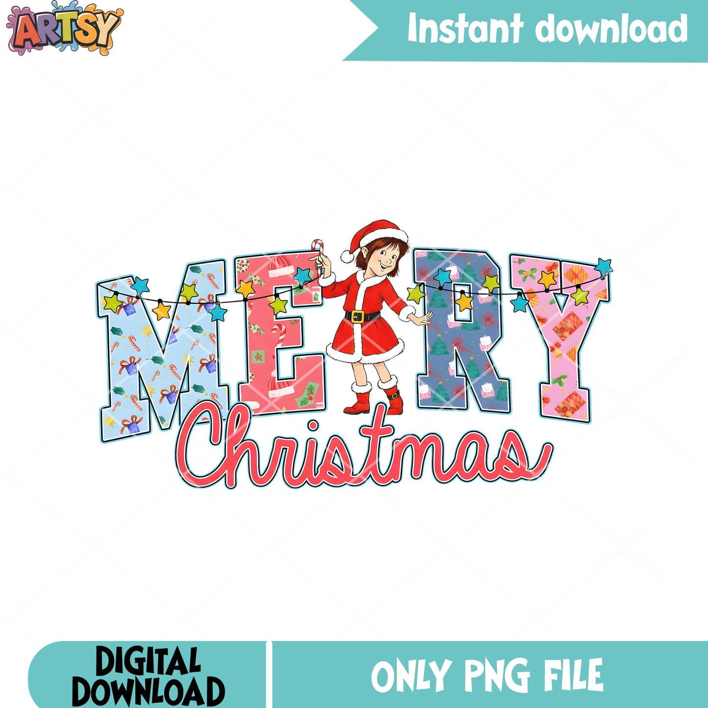 Christmas Little girl png, santa costume png, merry christmas png