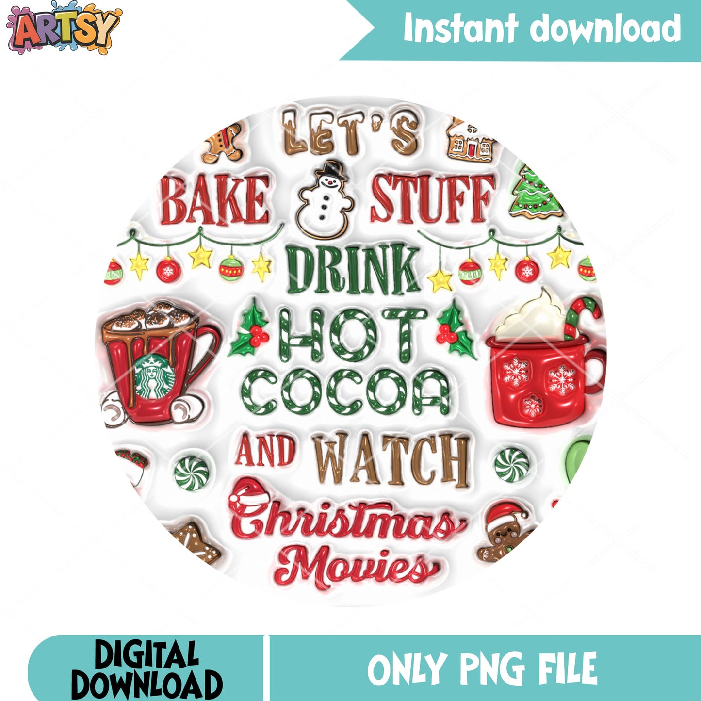 Christmas calories sweets png, chocolate drip png, hot cocoa png - Copy (2)