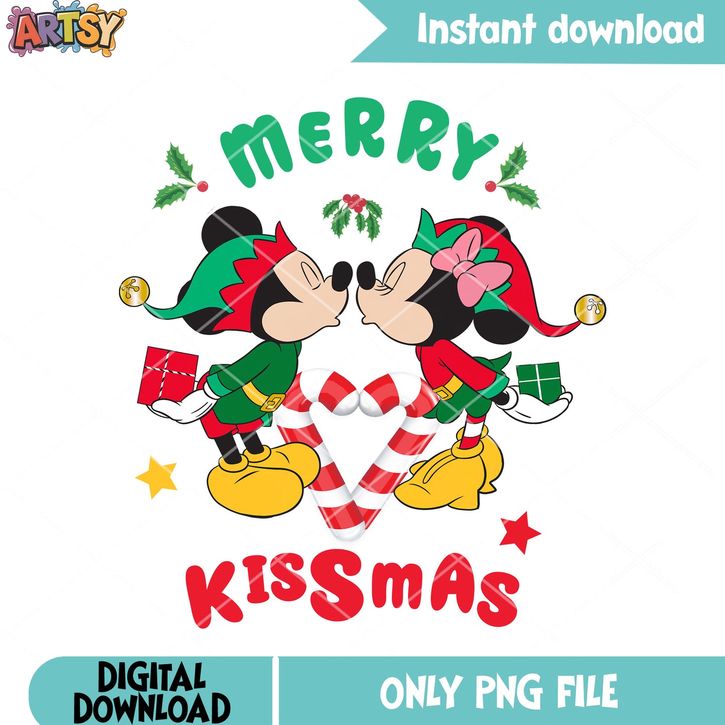 Christmas couple disney png, mickey and minnie png, disney png