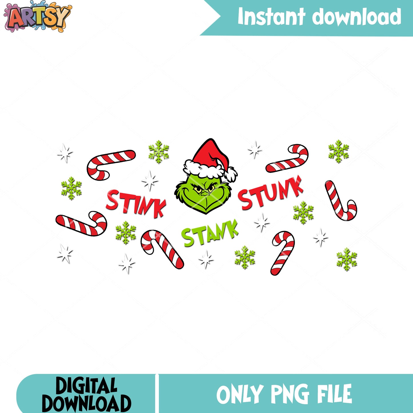 Christmas evil demon png, grinchmas png, merry christmas png