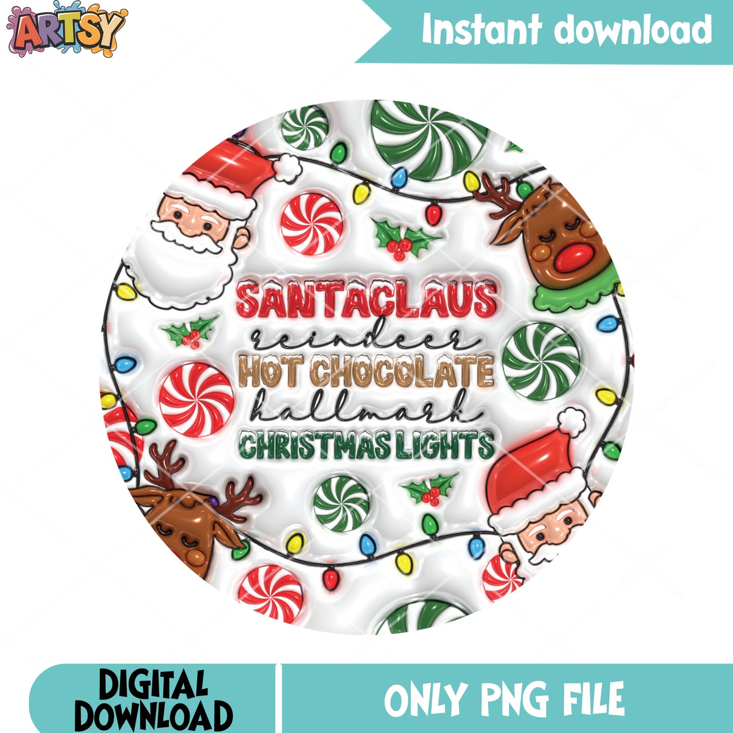 Christmas favorite list hallmark png, lights hallmark png, cozy png - Copy - Copy