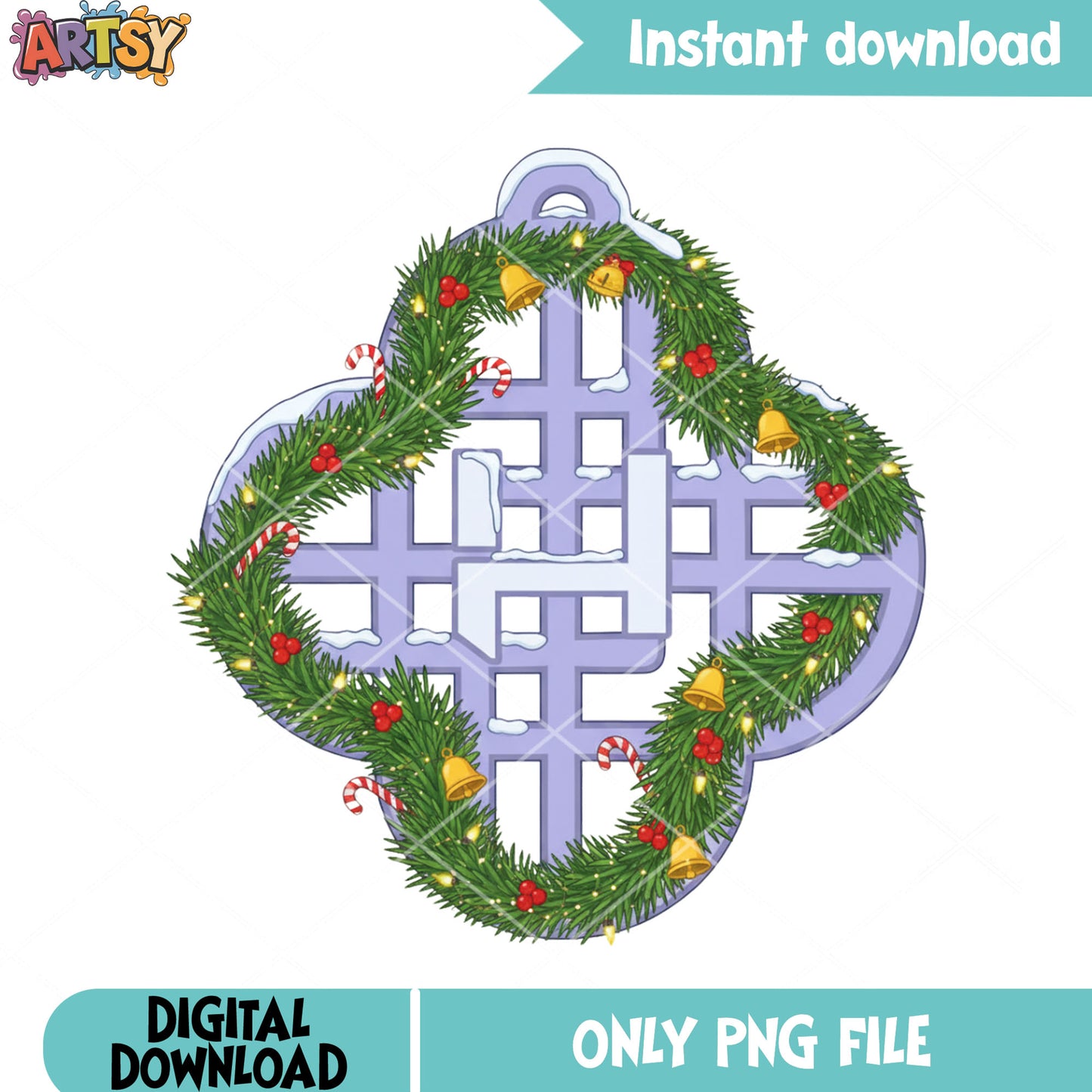 Christmas logo kpop demon png, christmas png, kpop demon hunters png