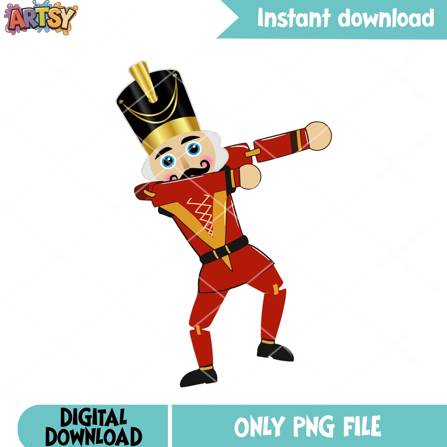 Christmas red soldier png, christmas designs png, the nutcracker png