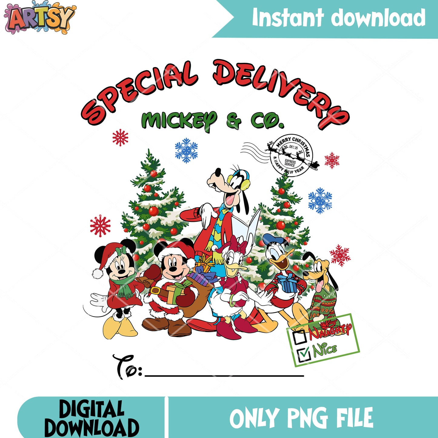 Christmas tree mickey special png, minnie mouse png, christmas vibes png
