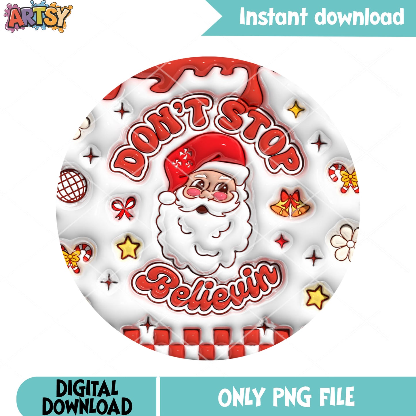 Colorful christmas mood png, text bubble png, bubble letters png