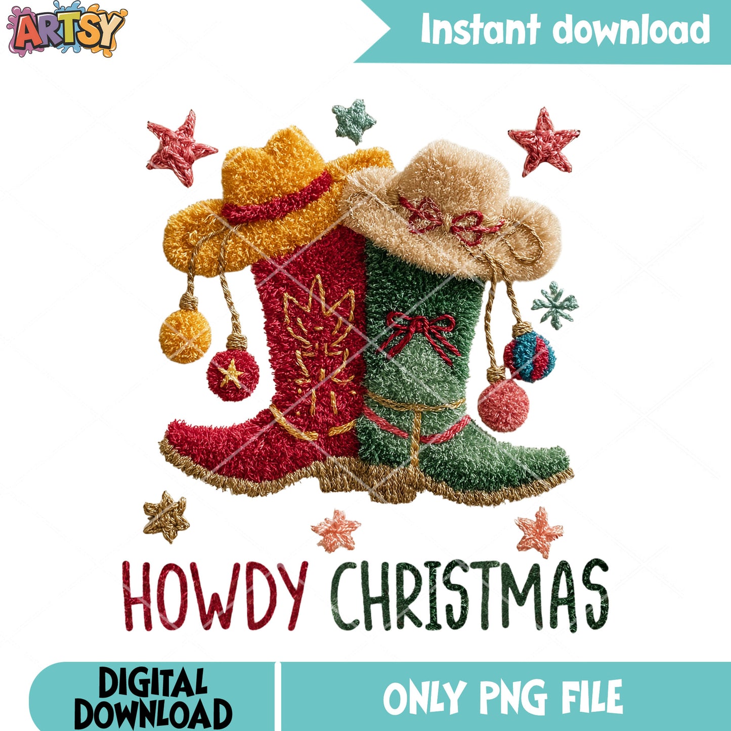 Cowboy and hats xmas png, christmas png, Vietnamese flags png