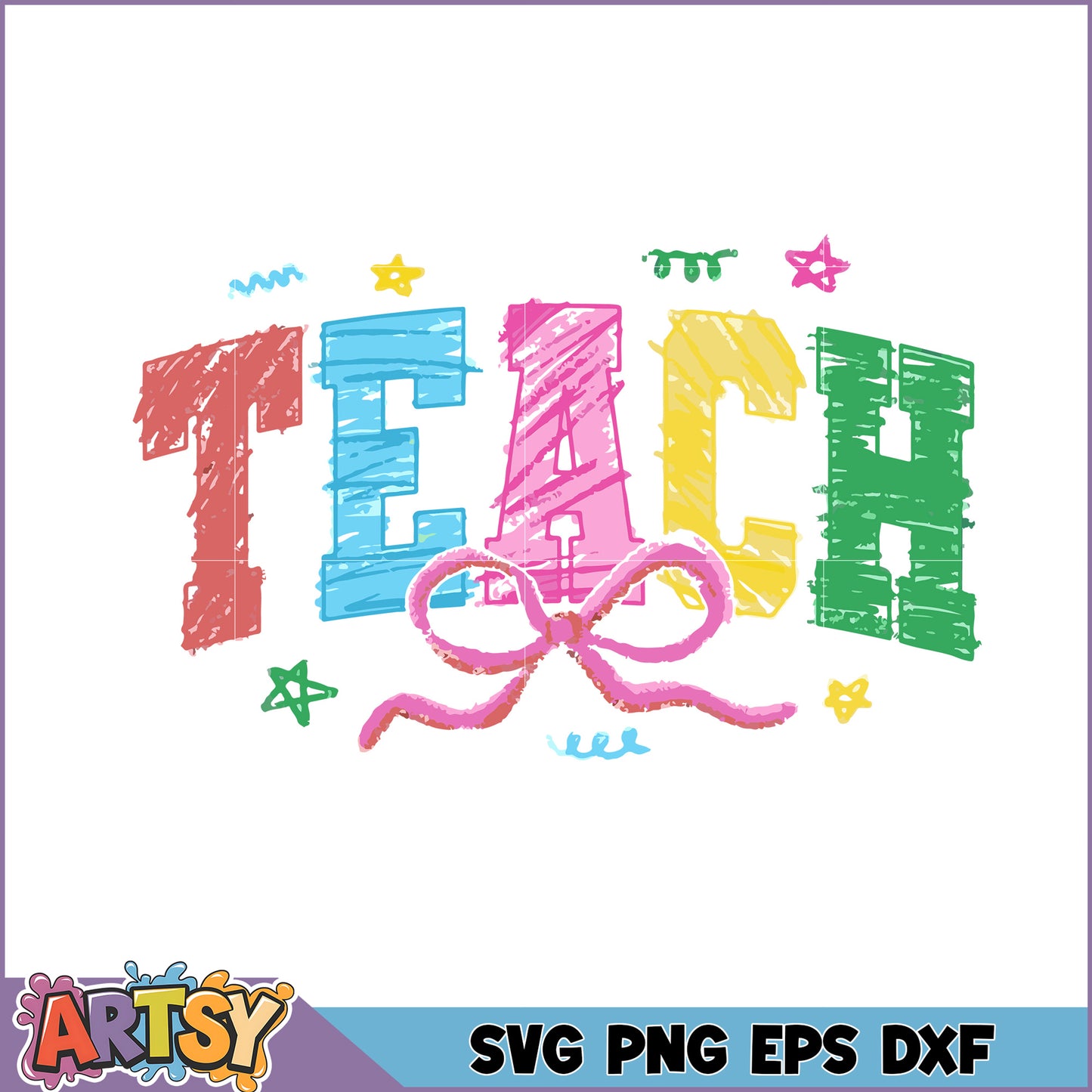 Crayon Teach SVG Cut File