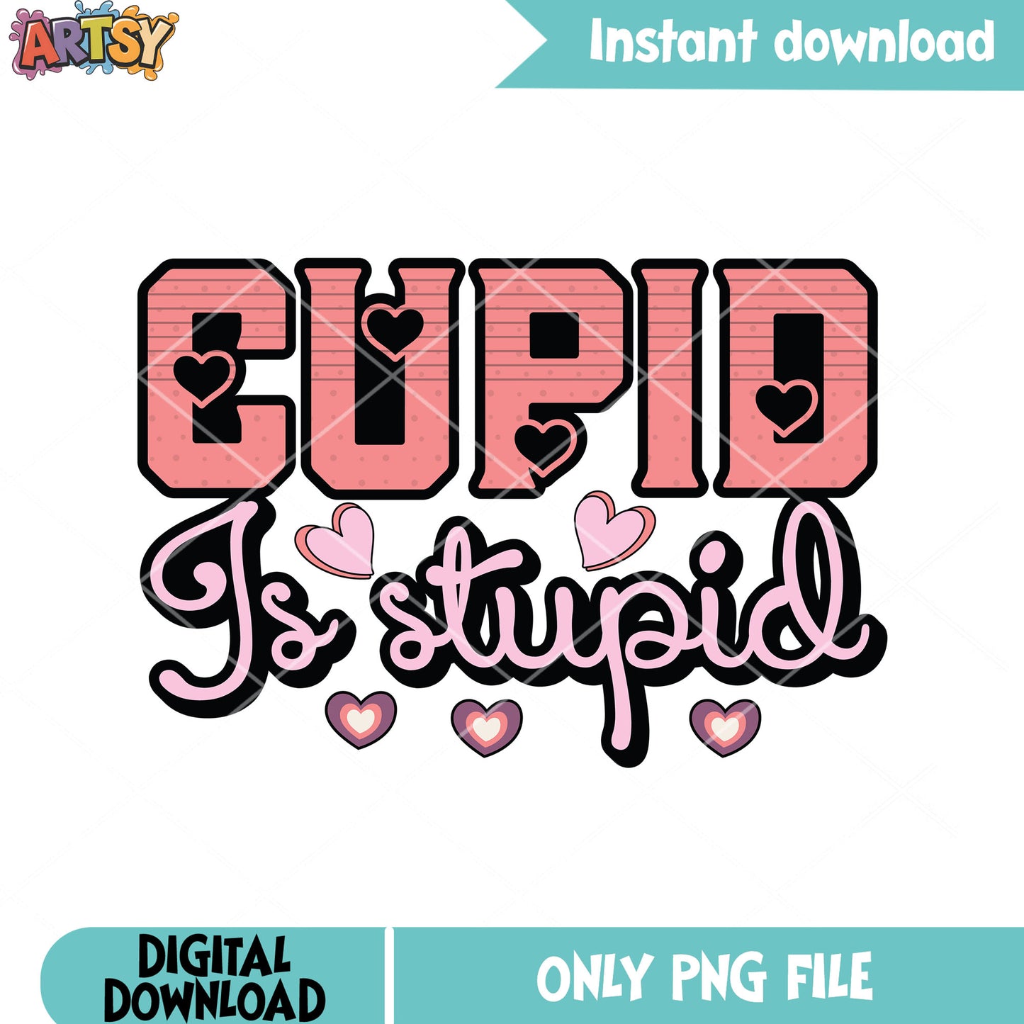 Cupid vibes for valentines png, valentines day png, cupid vibes png