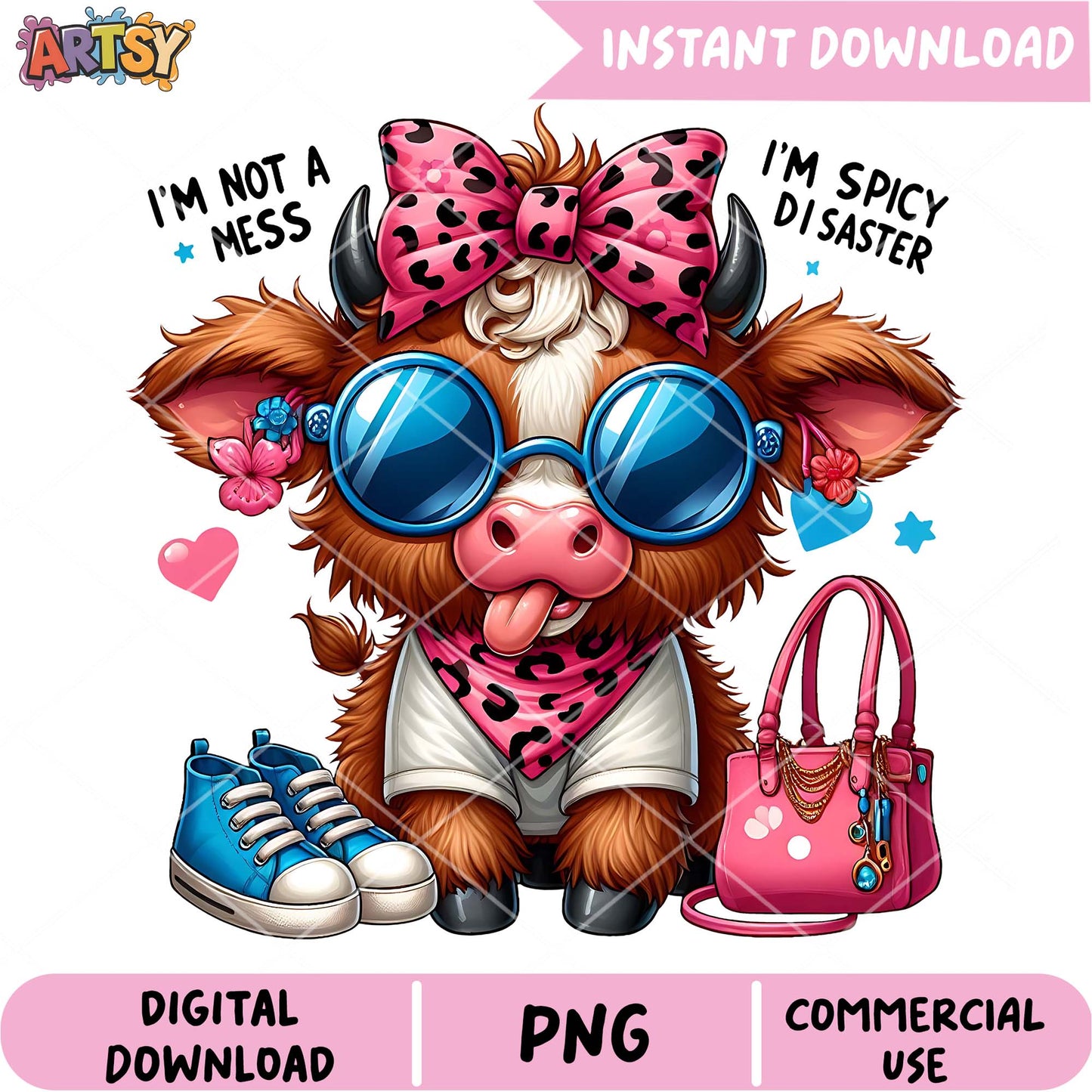 Cute Cowgirl PNG Digital Download